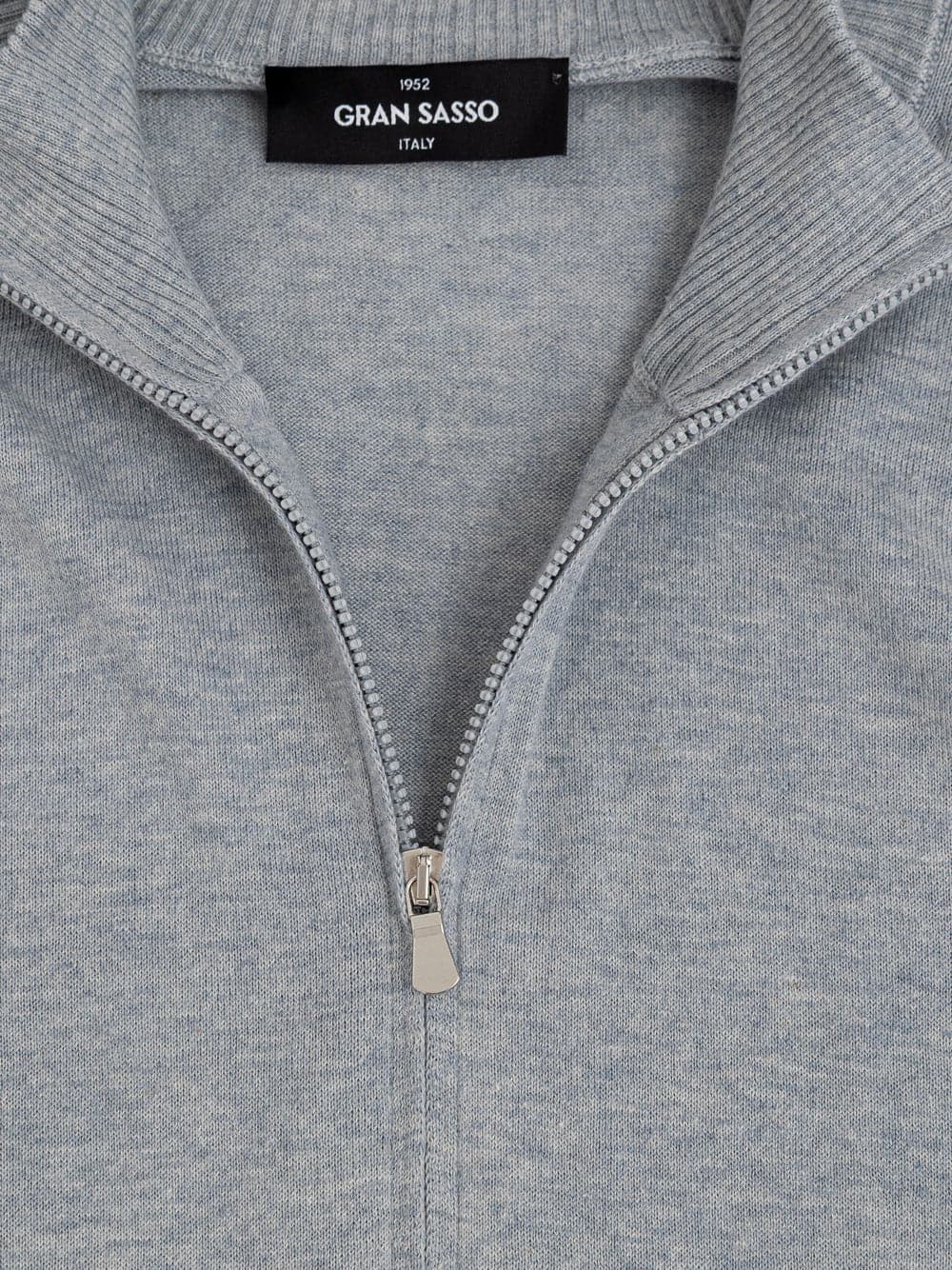 Gran Sasso Maglia Grigia con Zip a Manica Lunga da uomo in Felpe con cappuccio Drestige - Casamassima, commercioVirtuoso.it