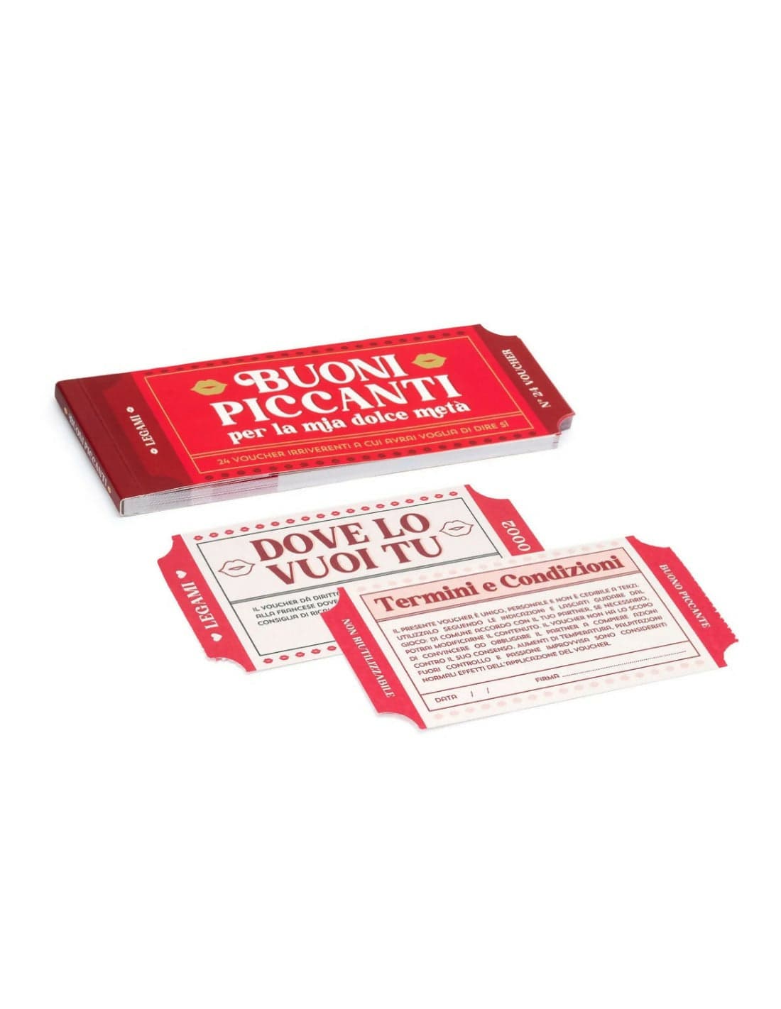 Blocco 24 Voucher Piccanti Legami in Storia Cartoleria Deja Vu - Crotone, commercioVirtuoso.it