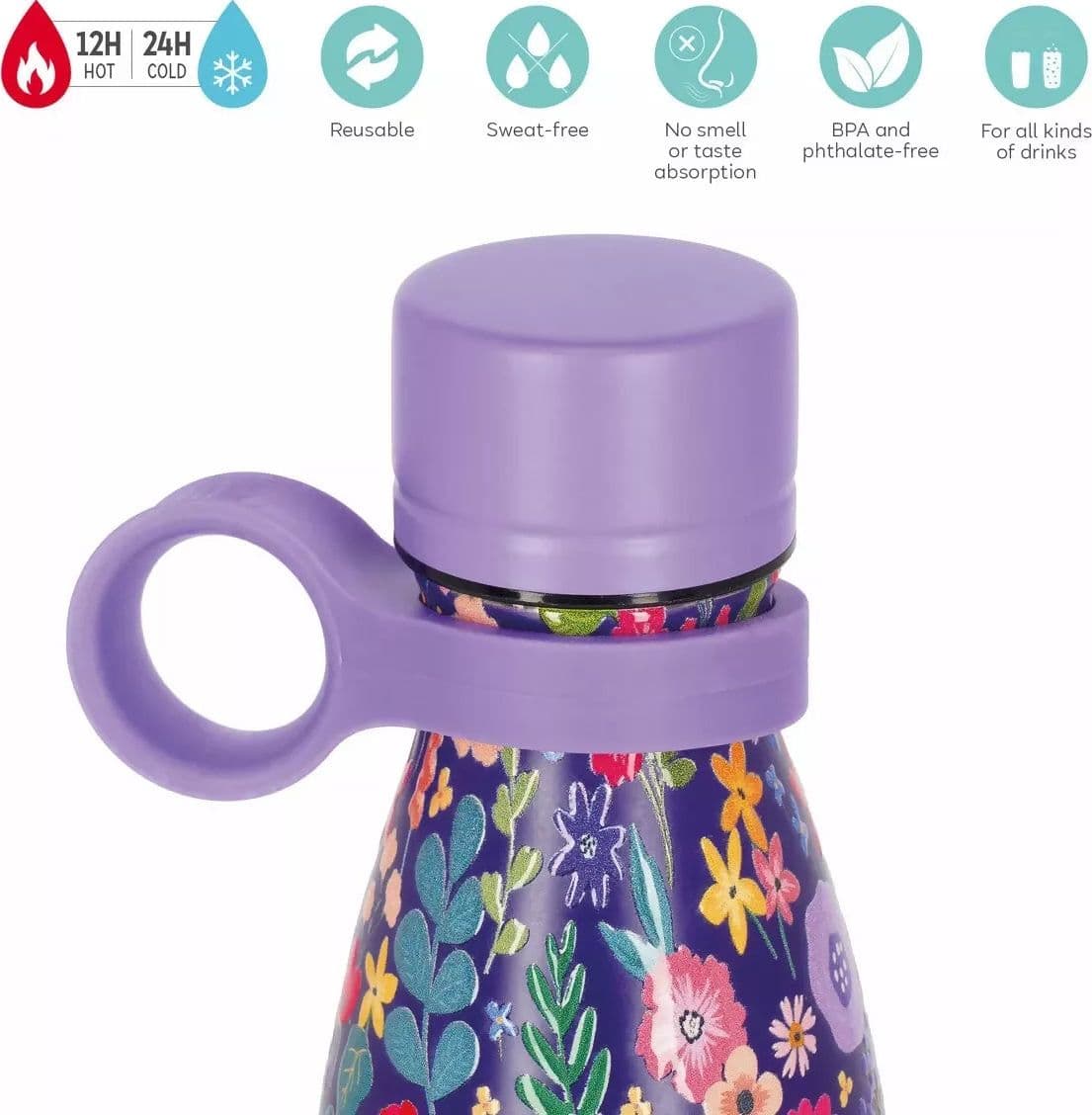 Bottiglia Termica 500 ml - Flowers - Hot & Cold in Bilance Cartoleria Deja Vu - Crotone, commercioVirtuoso.it