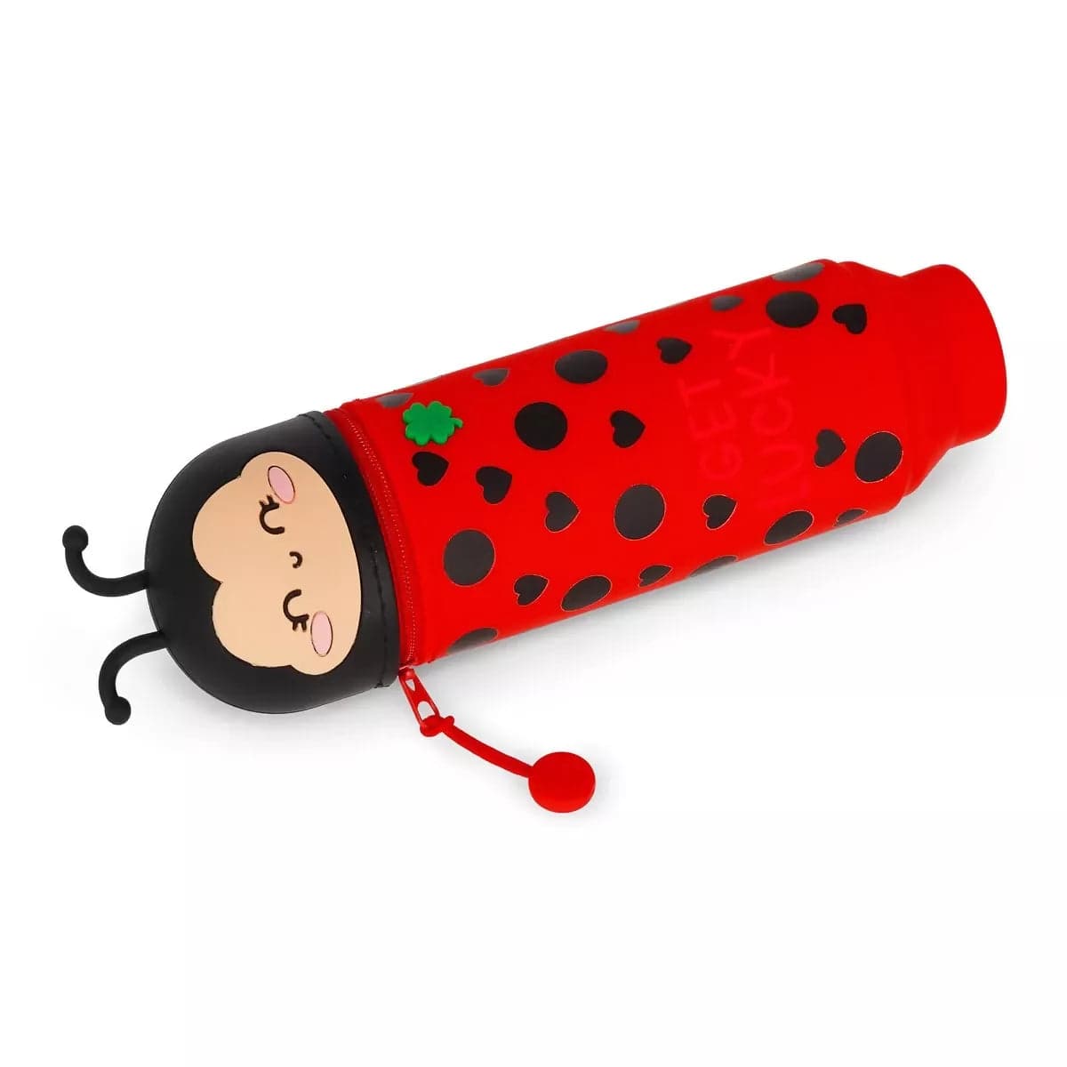 Astuccio 2-in-1 in Silicone Ladybug "Get Lucky in Storia Cartoleria Deja Vu - Crotone, commercioVirtuoso.it