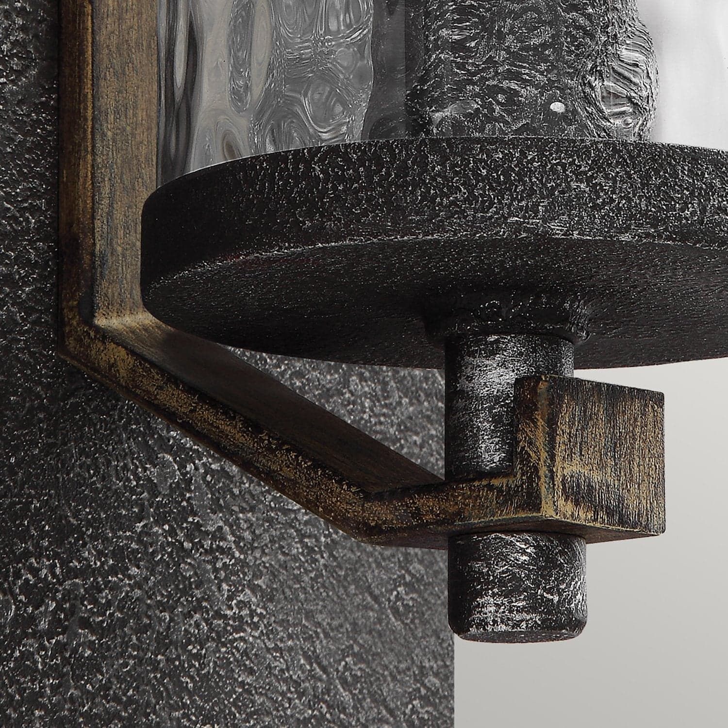 Applique Industrial Angelo Acciaio Metallo Grigio Vetro Grigio 1 Luce E27 in Applique LuceArt - Montecorvino Pugliano, commercioVirtuoso.it