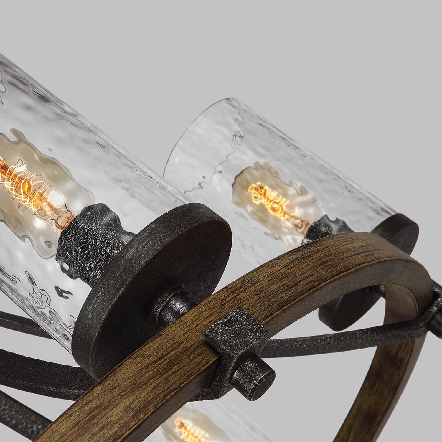Lampadario Industrial Angelo Acciaio Anticato Metallo Vetro Grigio 6 Luci E27 in Lampade a sospensione LuceArt - Montecorvino Pugliano, commercioVirtuoso.it