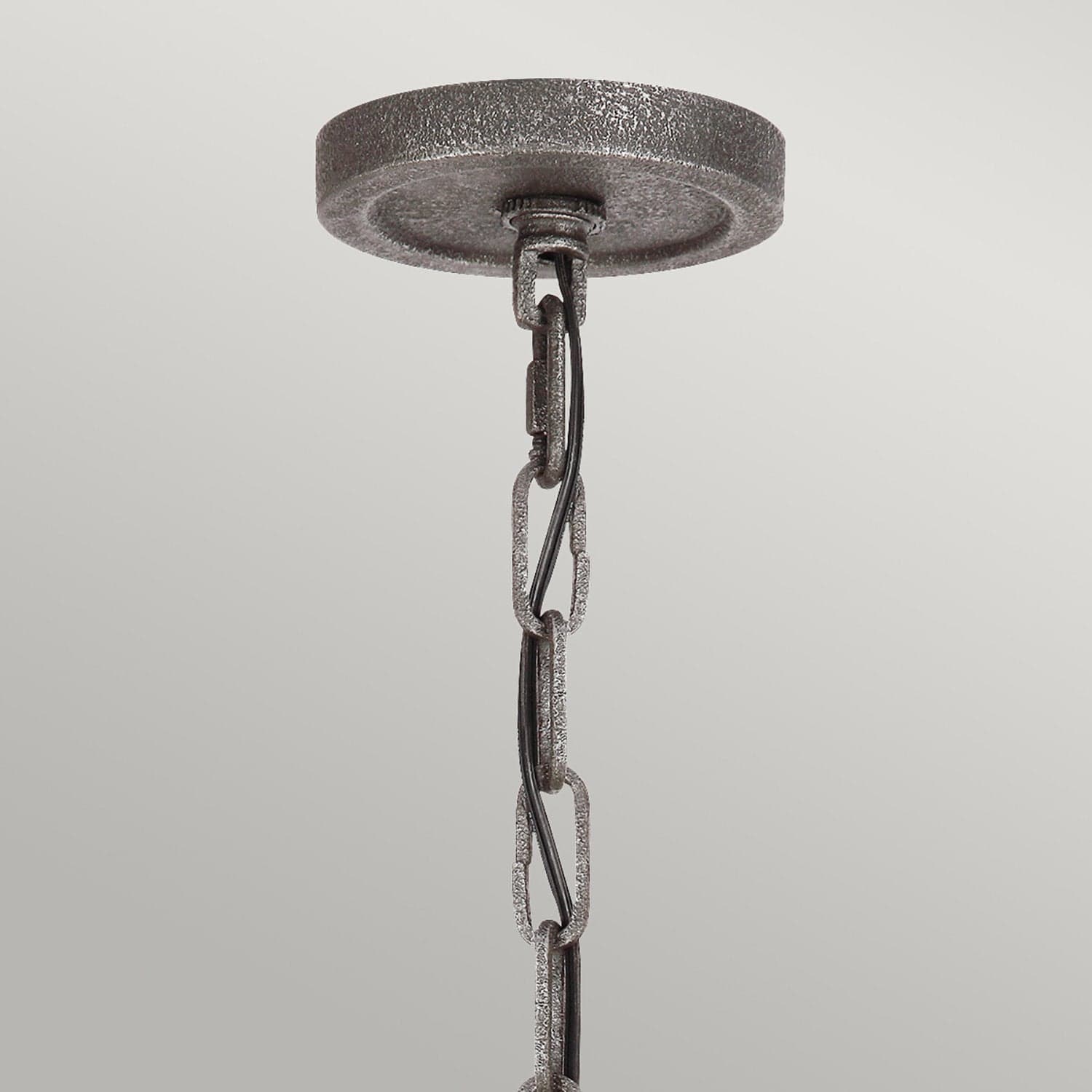 Lampadario Industrial Angelo Acciaio Anticato Metallo Vetro Grigio 9 Luci E27 in Lampade a sospensione LuceArt - Montecorvino Pugliano, commercioVirtuoso.it