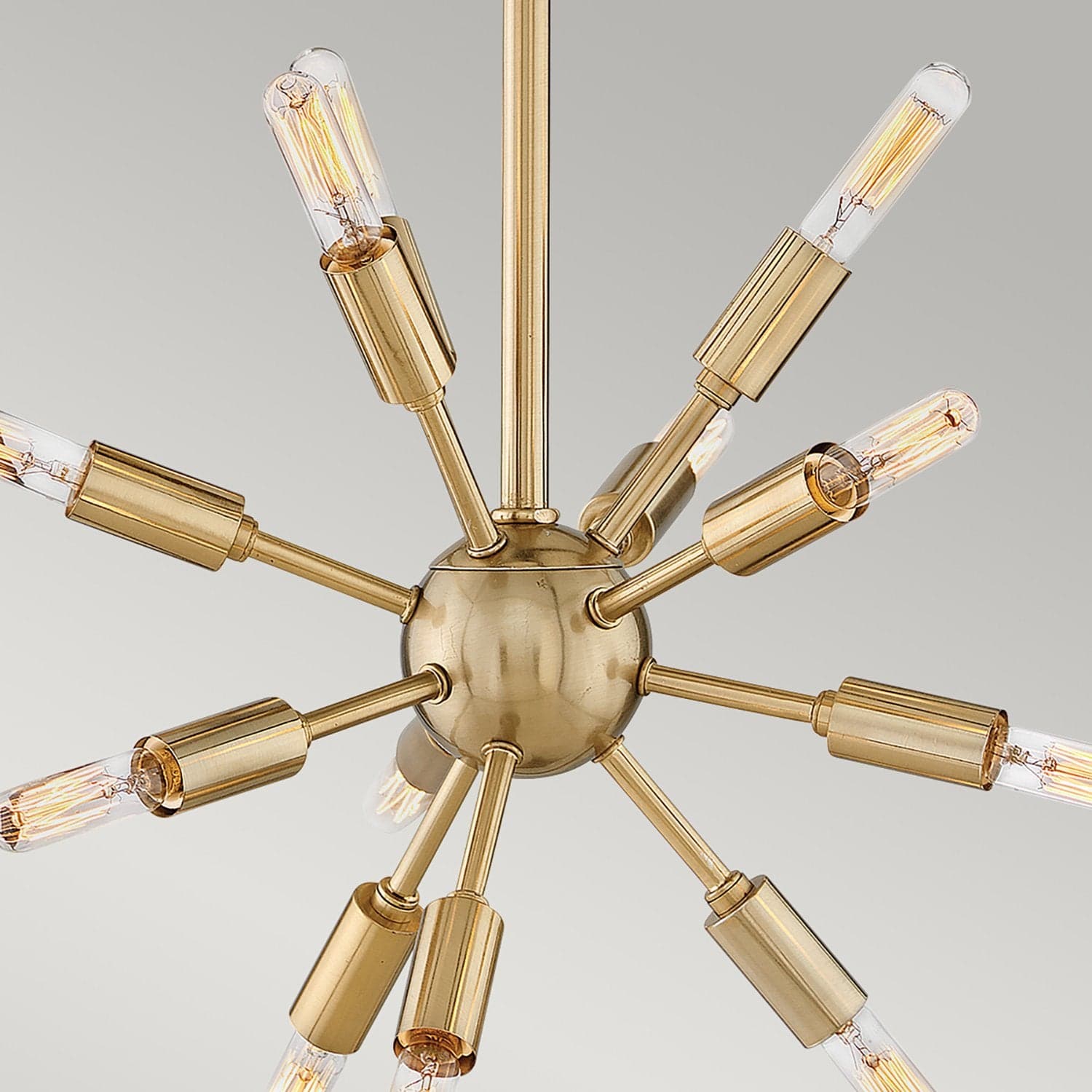 Lampadario Industrial Nordico Aros Acciaio Nero Ottone 12 Luci E14 in Lampade a sospensione LuceArt - Montecorvino Pugliano, commercioVirtuoso.it