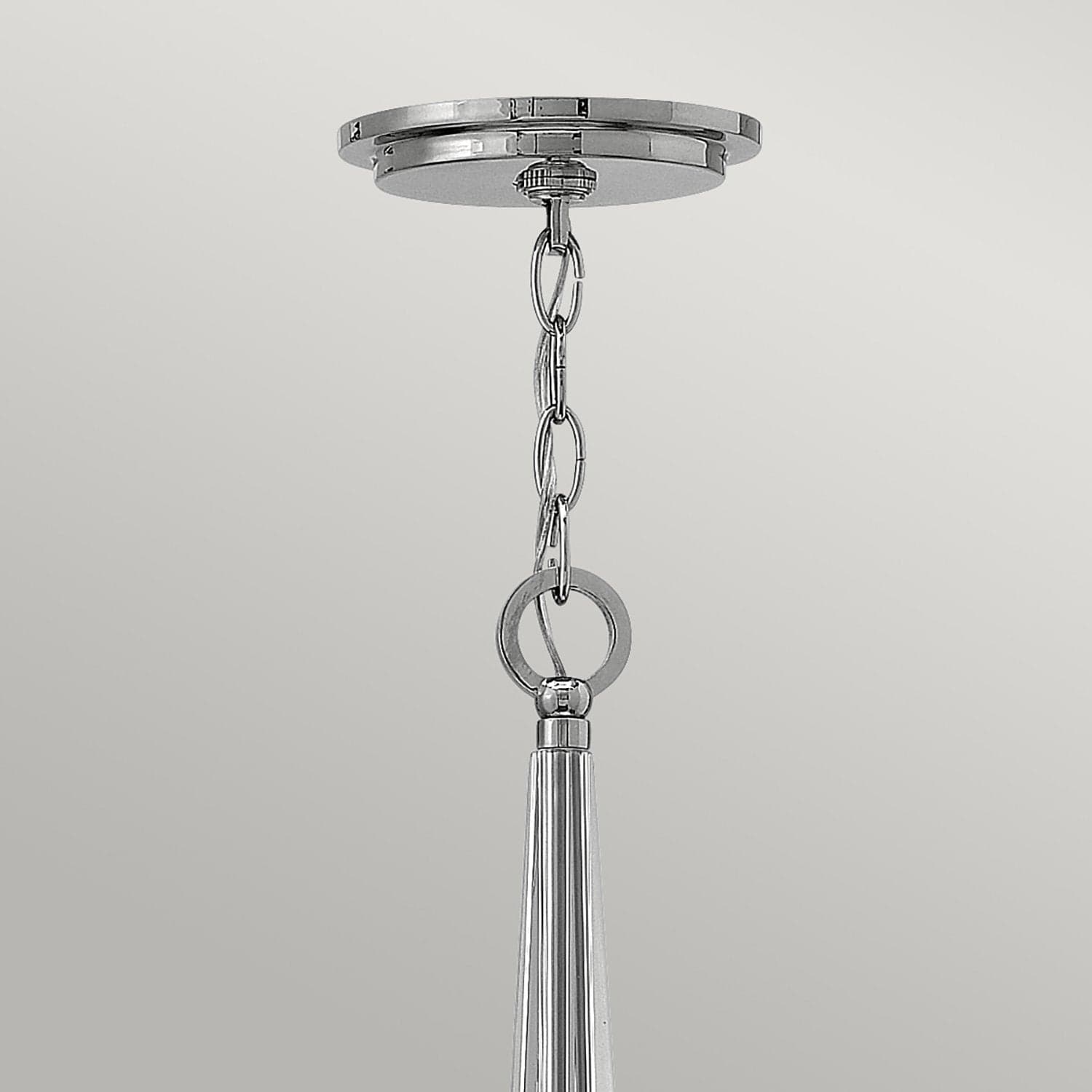 Lampadario Industrial Nordico Ascher Acciaio Nichel Lucido Cristallo 6 Luci E14 in Lampade a sospensione LuceArt - Montecorvino Pugliano, commercioVirtuoso.it