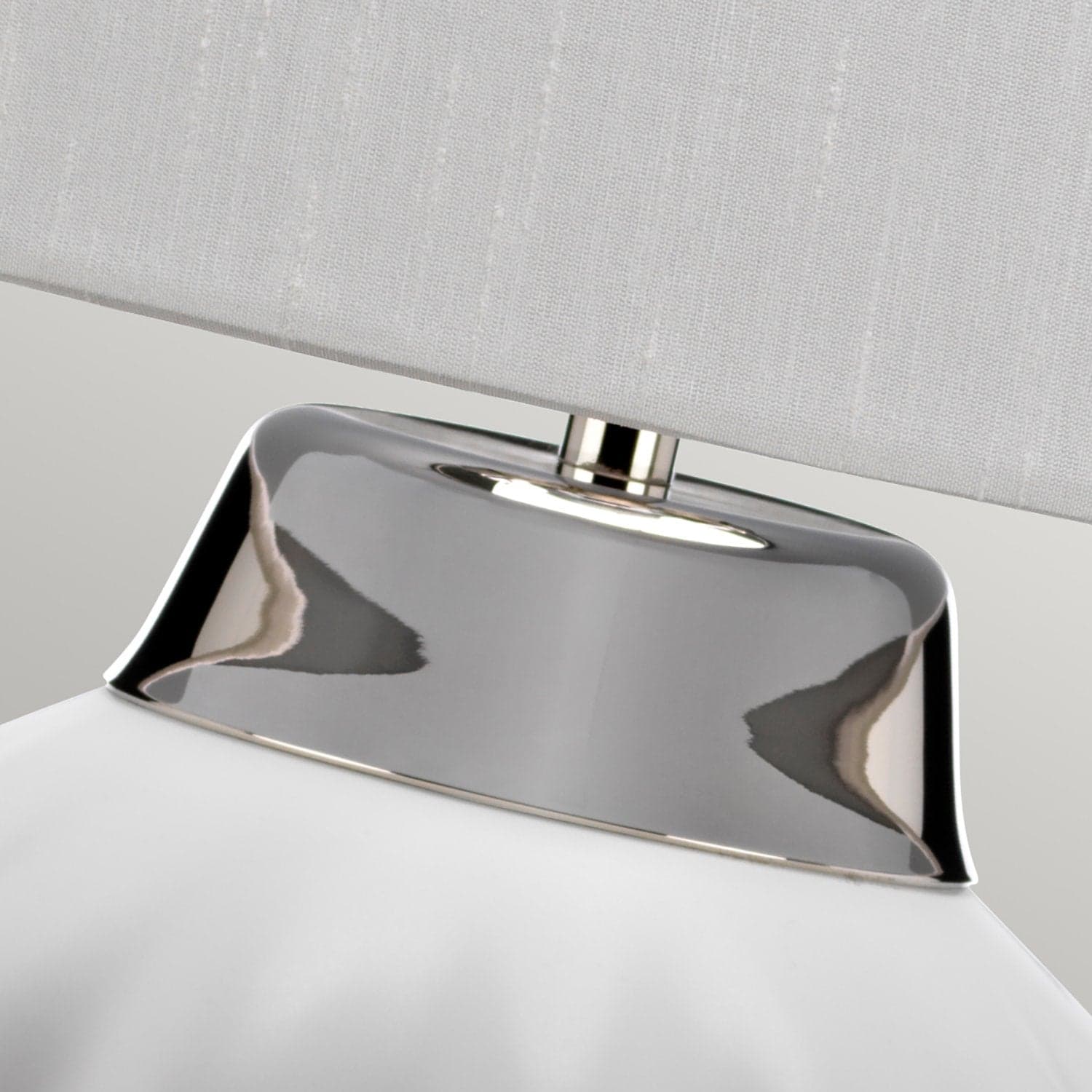 Lampada Da Scrivania Contemporanea Bexley Porcellana Bianco Nichel 1 Luce E27 in Lampade da lavoro LuceArt - Montecorvino Pugliano, commercioVirtuoso.it