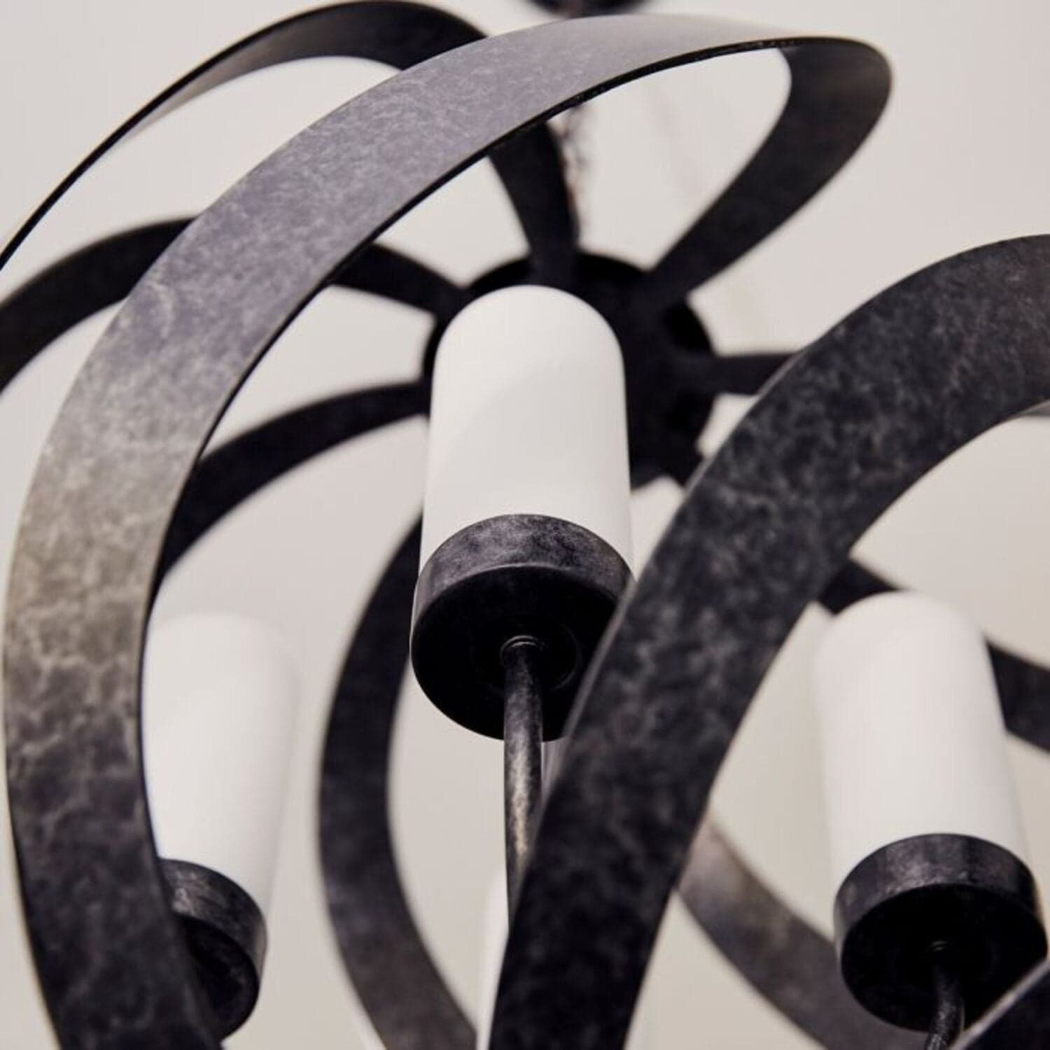 Lampadario Per Esterno Nordico Blacksmith Acciaio Nero Antico Vetro 4 Luci E14 in Faretti da soffitto LuceArt - Montecorvino Pugliano, commercioVirtuoso.it