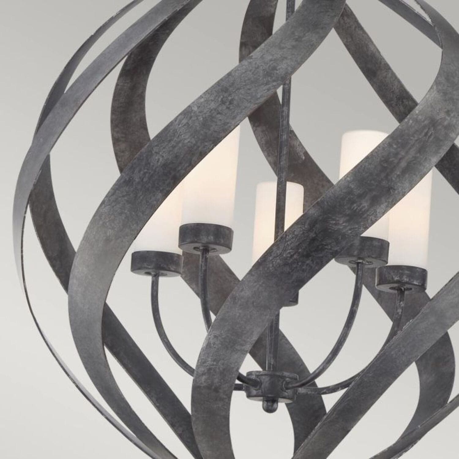 Lampadario Per Esterno Nordico Blacksmith Acciaio Nero Antico Vetro 5 Luci E14 in Faretti da soffitto LuceArt - Montecorvino Pugliano, commercioVirtuoso.it