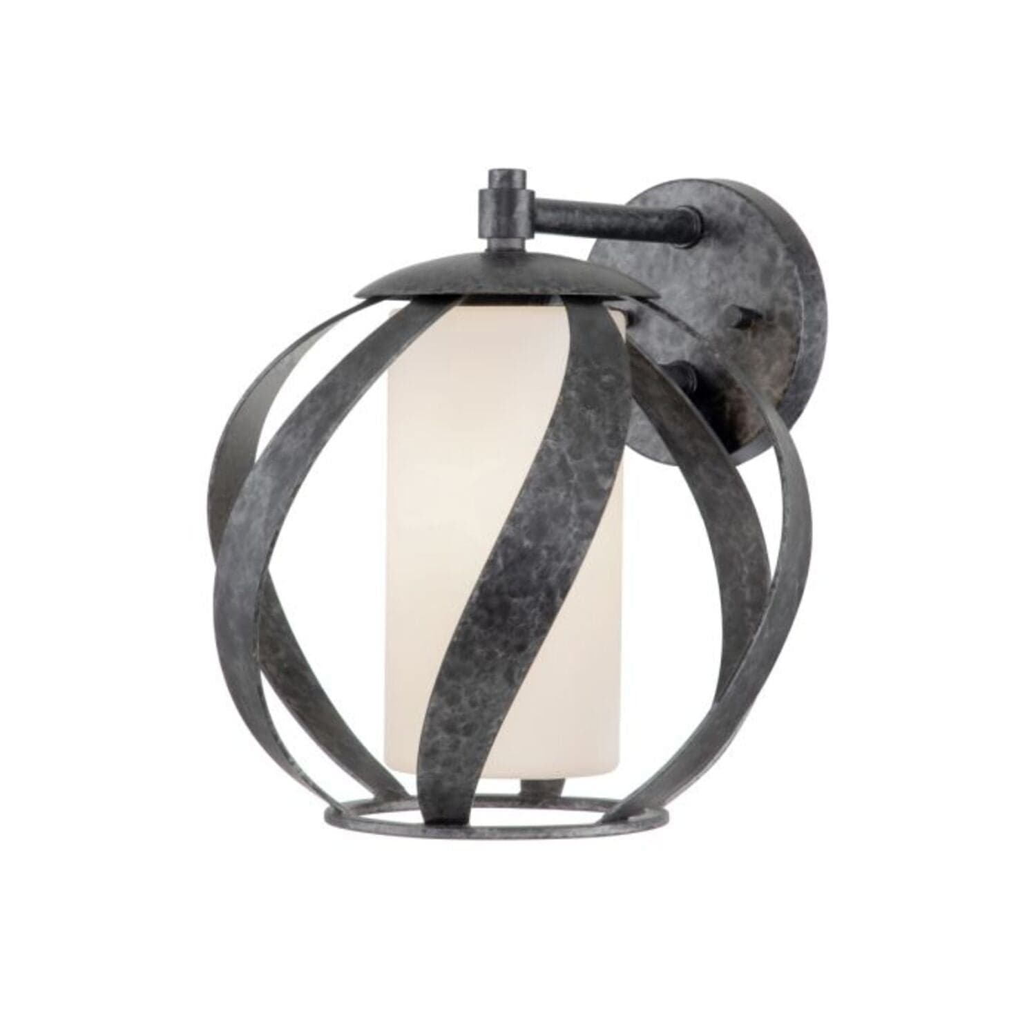 Applique Industrial Nordico Blacksmith Acciaio Nero Antico Vetro 1 Luce E27 in Applique LuceArt - Montecorvino Pugliano, commercioVirtuoso.it