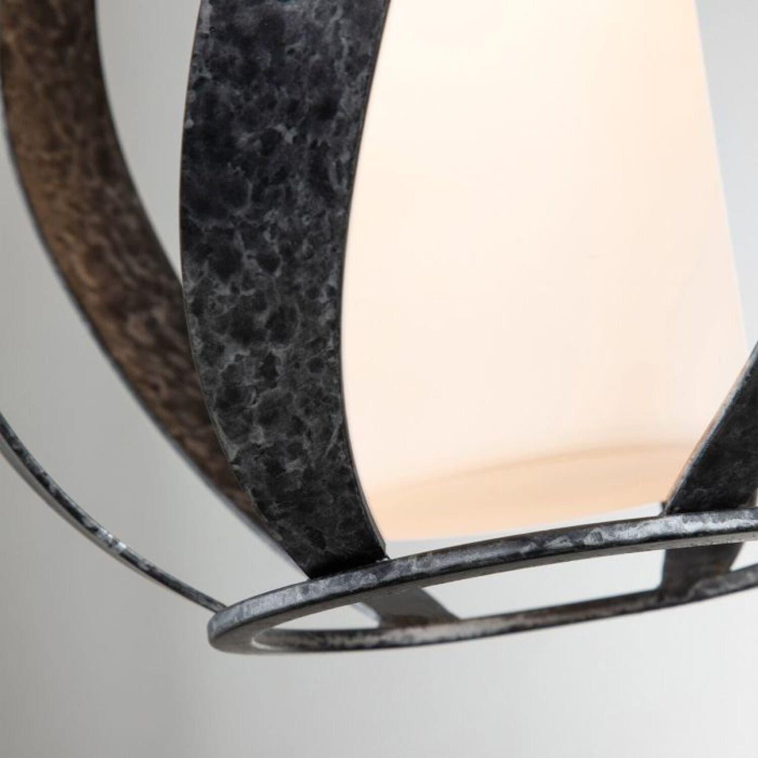 Applique Industrial Nordico Blacksmith Acciaio Nero Antico Vetro 1 Luce E27 in Applique LuceArt - Montecorvino Pugliano, commercioVirtuoso.it