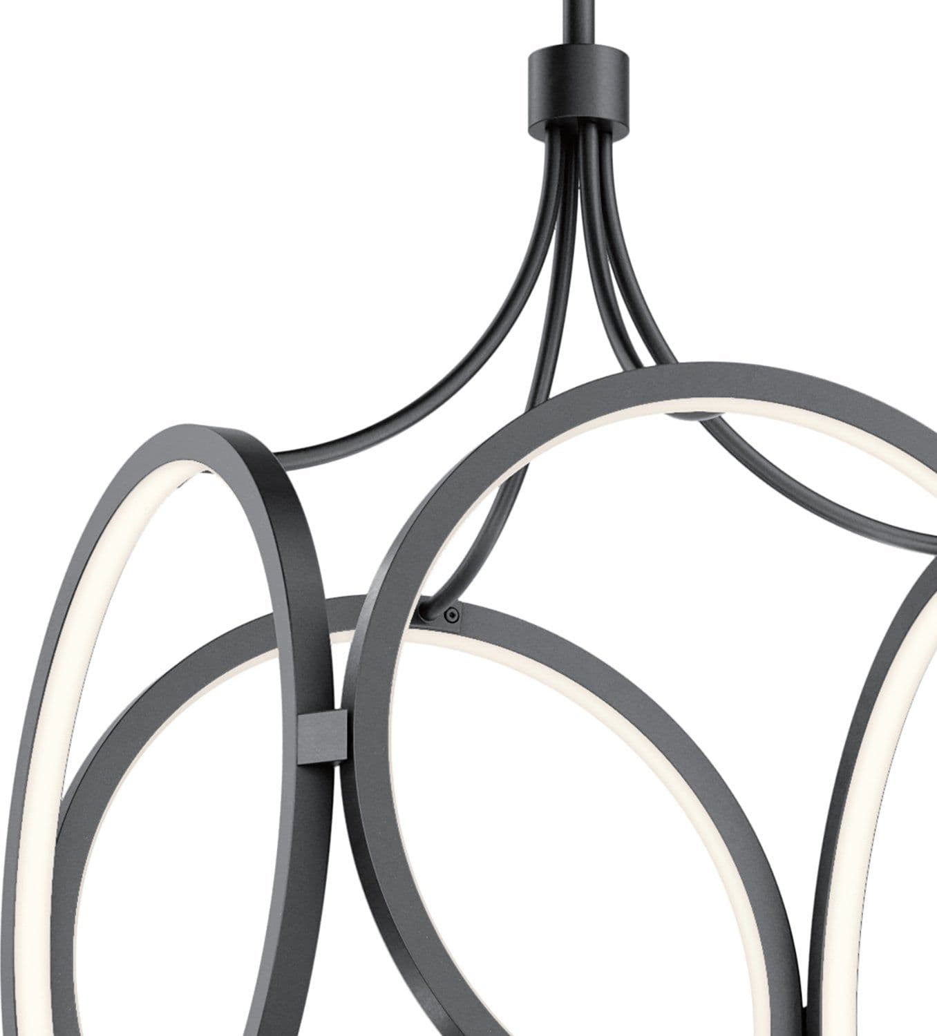 Lampadario Industrial Nordico Ciri Alluminio Nero Opaco Led 45W 3000K in Lampade a sospensione LuceArt - Montecorvino Pugliano, commercioVirtuoso.it