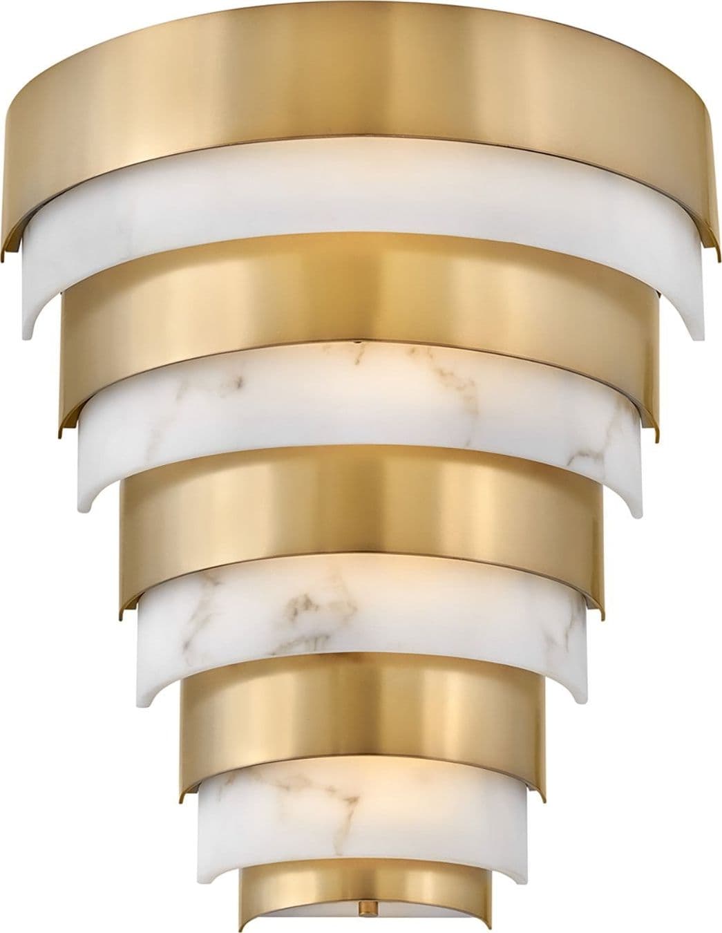 Applique Contemporanea Echelon Acciaio Ottone Antico Led 12W 3000K 1080Lm in Applique LuceArt - Montecorvino Pugliano, commercioVirtuoso.it