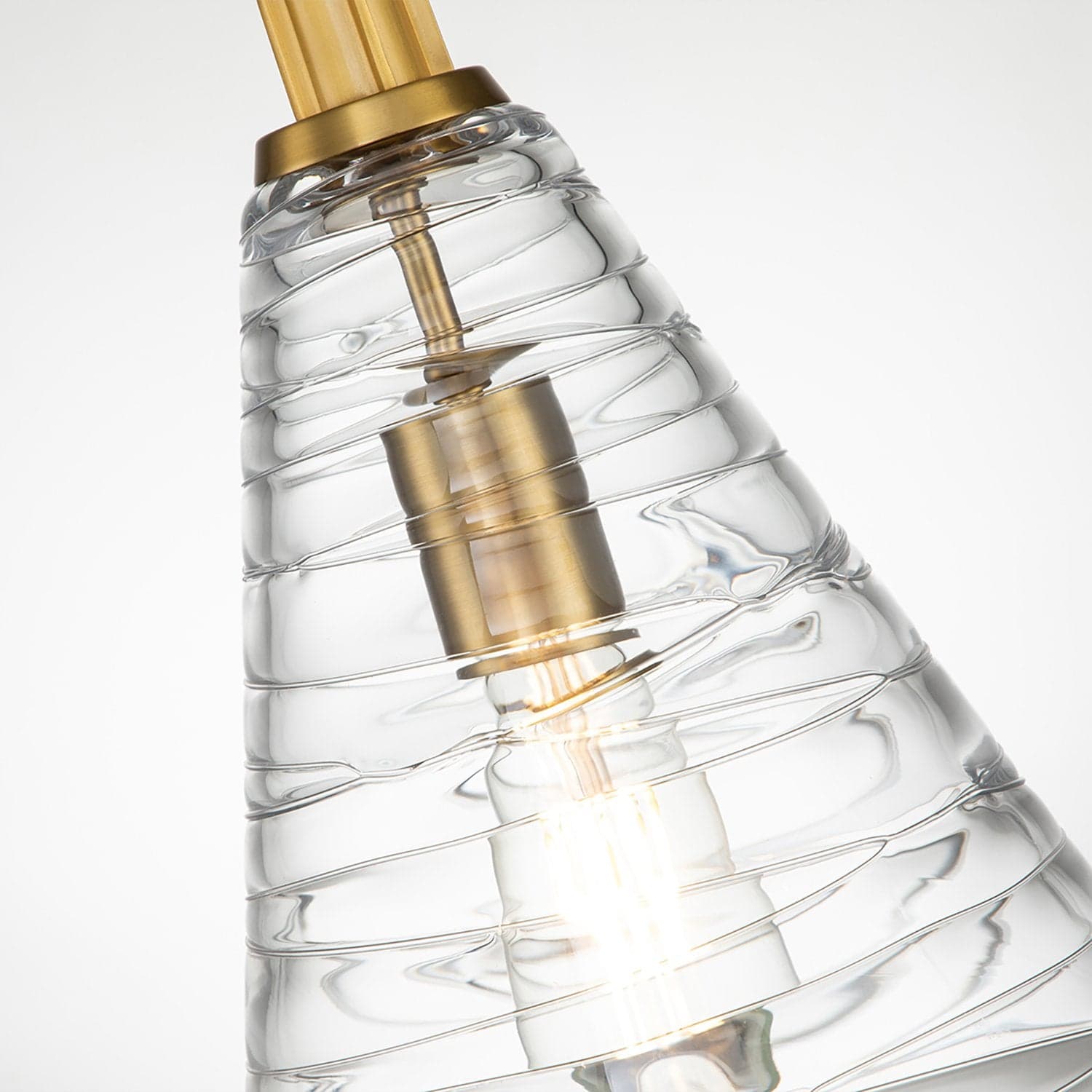 Sospensione Contemporanea Elmore Acciaio Ottone Brunito Vetro 1 Luce E27 in Lampade a sospensione LuceArt - Montecorvino Pugliano, commercioVirtuoso.it