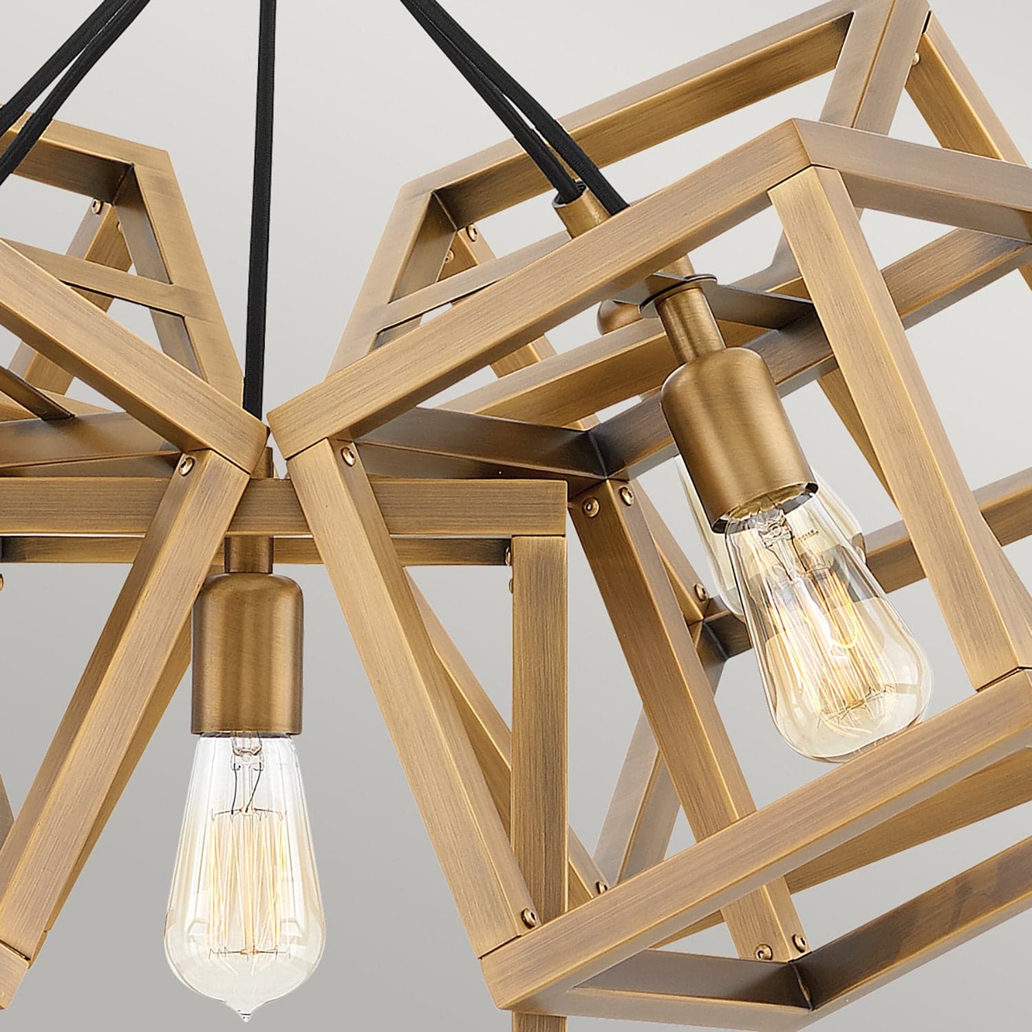 Lampadario Contemporaneo Ensemble Acciaio Bronzo Spazzolato 5 Luci E27 in Lampade a sospensione LuceArt - Montecorvino Pugliano, commercioVirtuoso.it