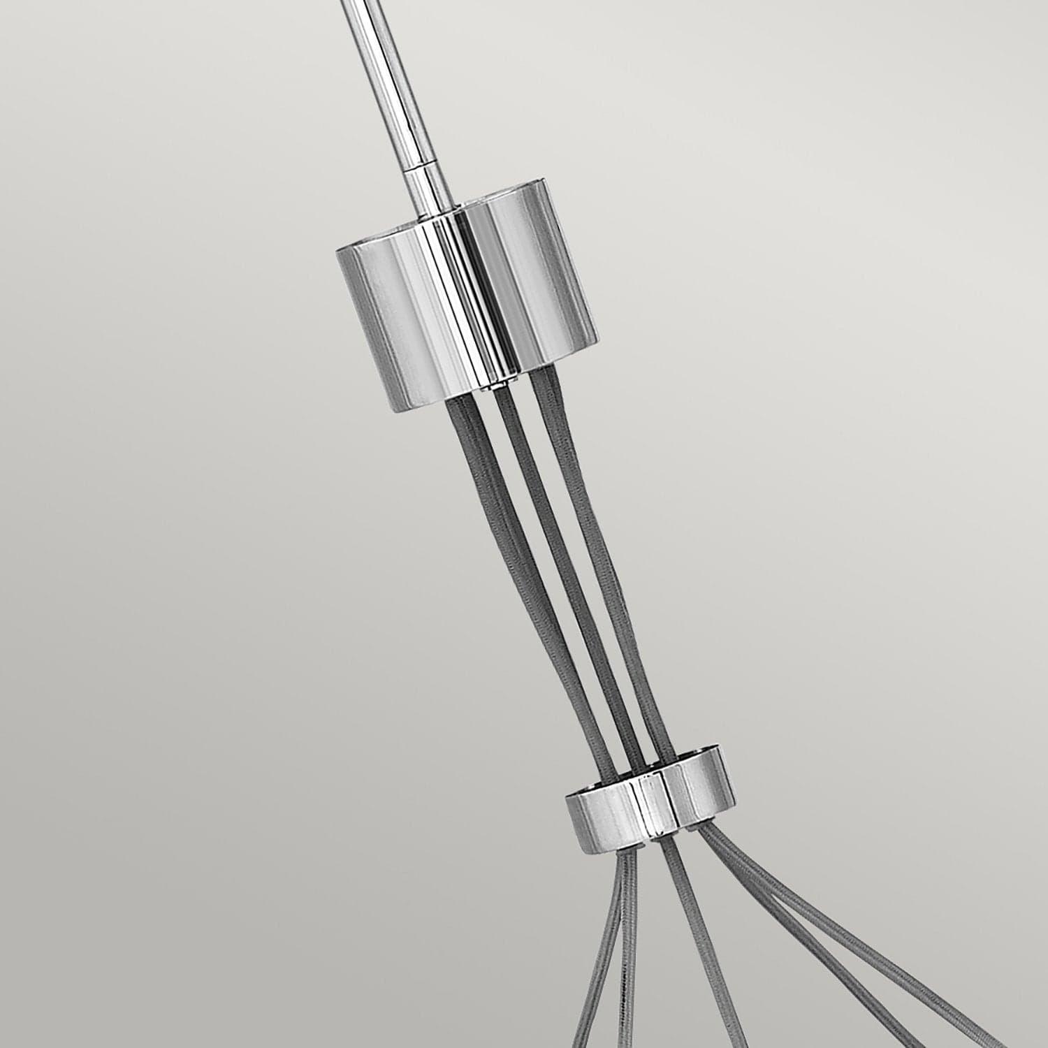Lampadario Contemporaneo Ensemble Acciaio Nichel Lucido 5 Luci E27 in Lampadari LuceArt - Montecorvino Pugliano, commercioVirtuoso.it
