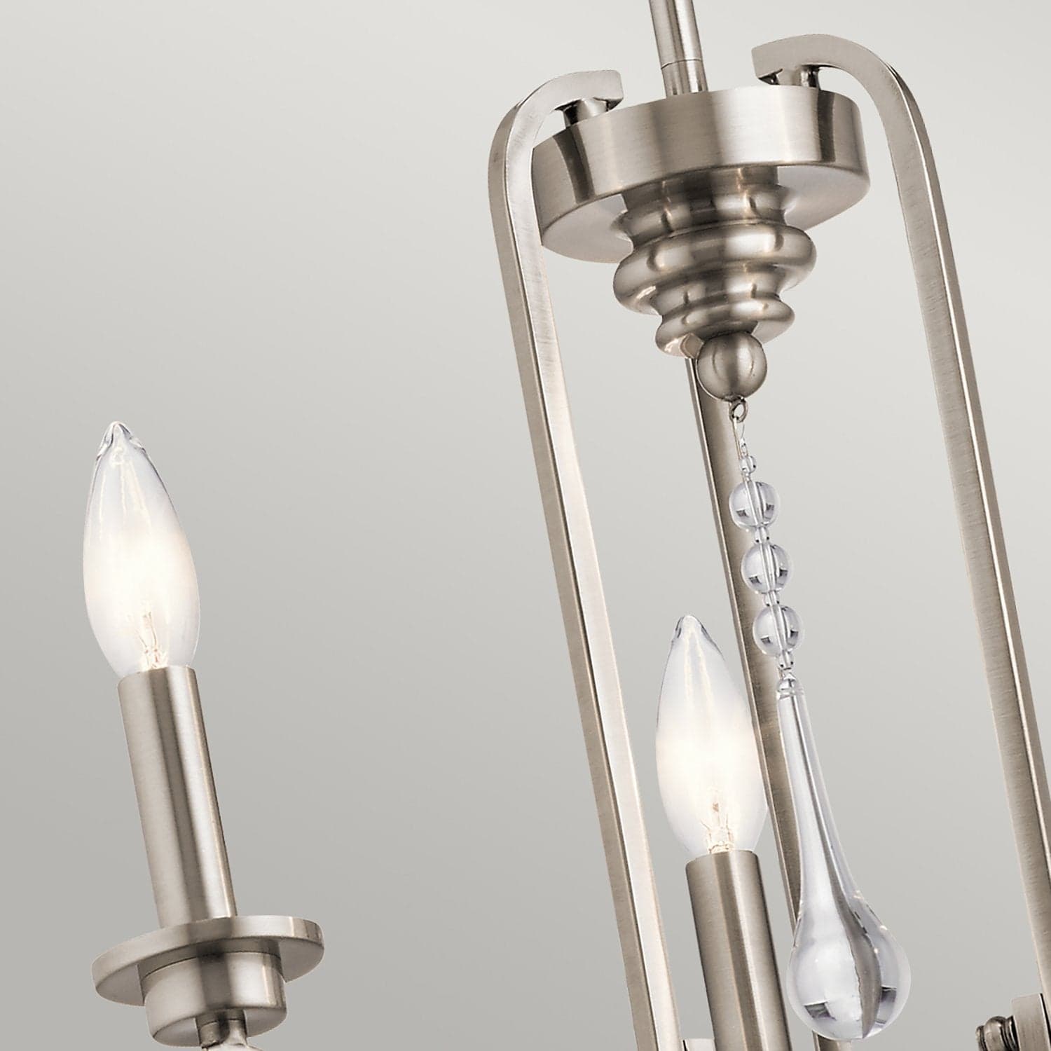 Lampadario Classico Karlee Acciaio Peltro Classico Cristallo 3 Luci E14 in Lampadari LuceArt - Montecorvino Pugliano, commercioVirtuoso.it
