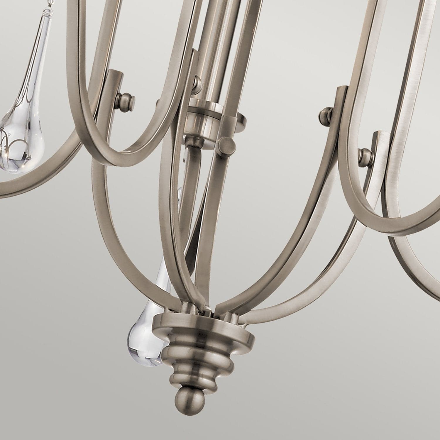 Lampadario Classico Karlee Acciaio Peltro Classico Cristallo 5 Luci E14 in Lampadari LuceArt - Montecorvino Pugliano, commercioVirtuoso.it