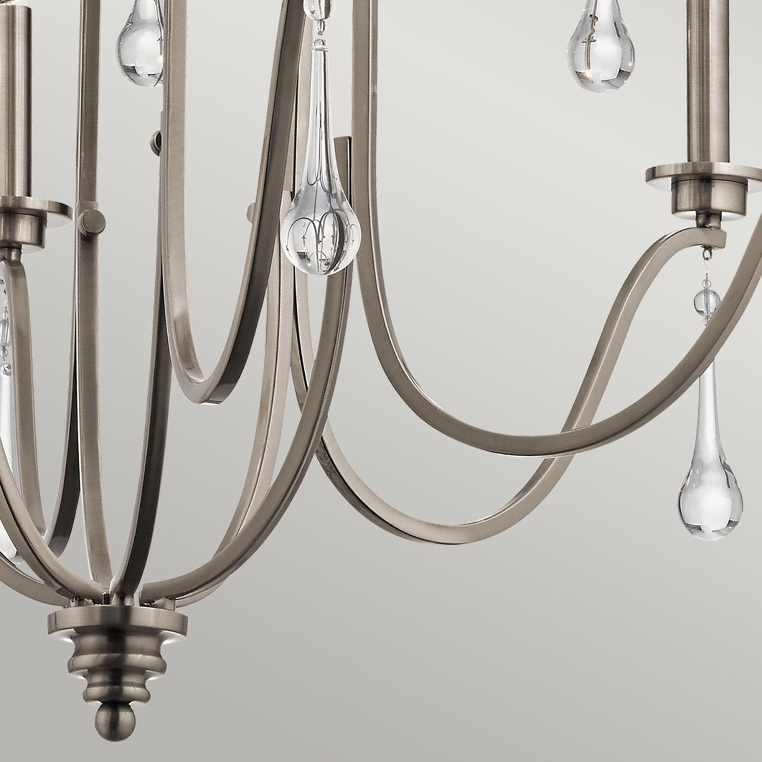 Lampadario Classico Karlee Acciaio Peltro Classico Cristallo 9 Luci E14 in Lampadari LuceArt - Montecorvino Pugliano, commercioVirtuoso.it