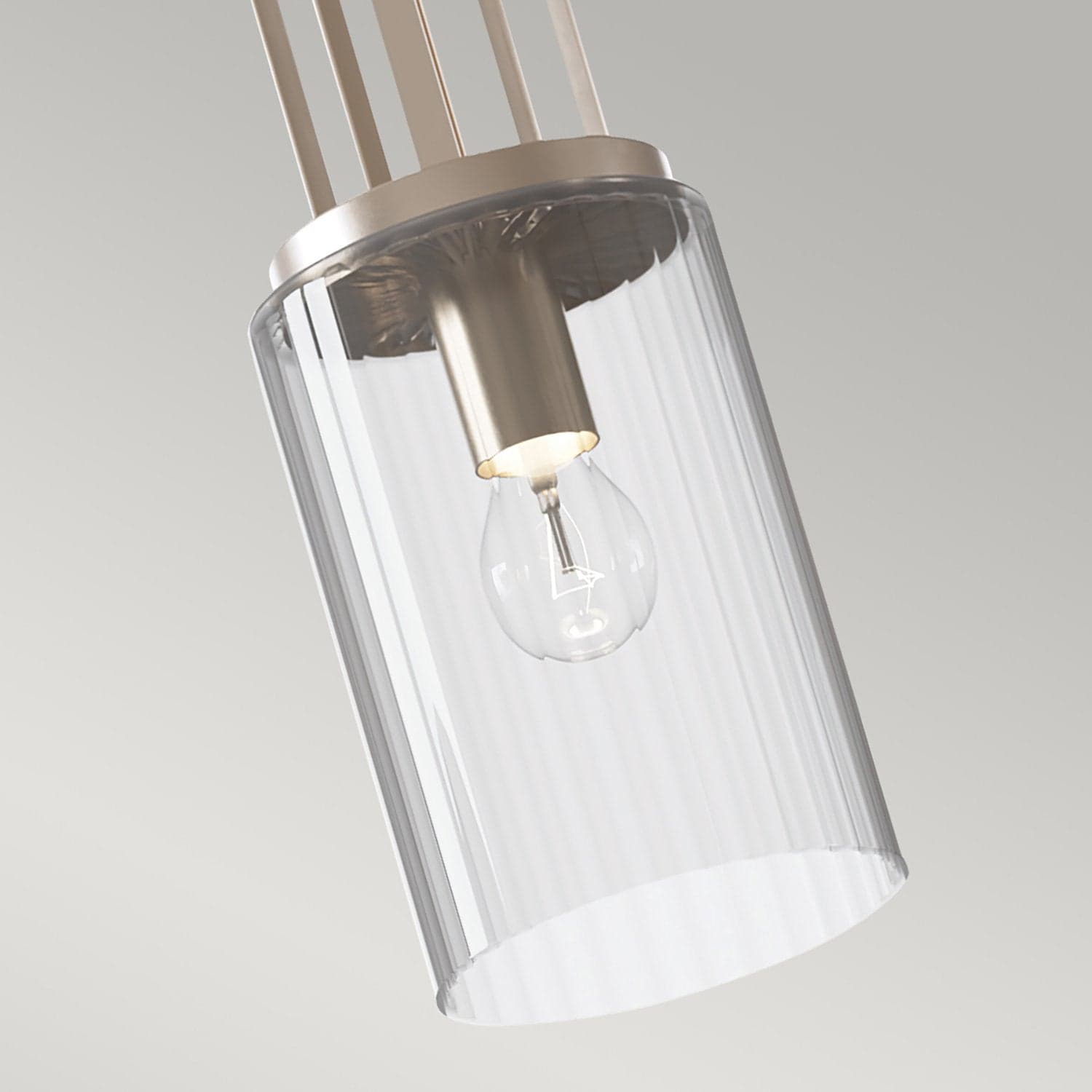 Sospensione Contemporanea Kimrose Acciaio Nichel Lucido Vetro 1 Luce E27 in Lampade a sospensione LuceArt - Montecorvino Pugliano, commercioVirtuoso.it