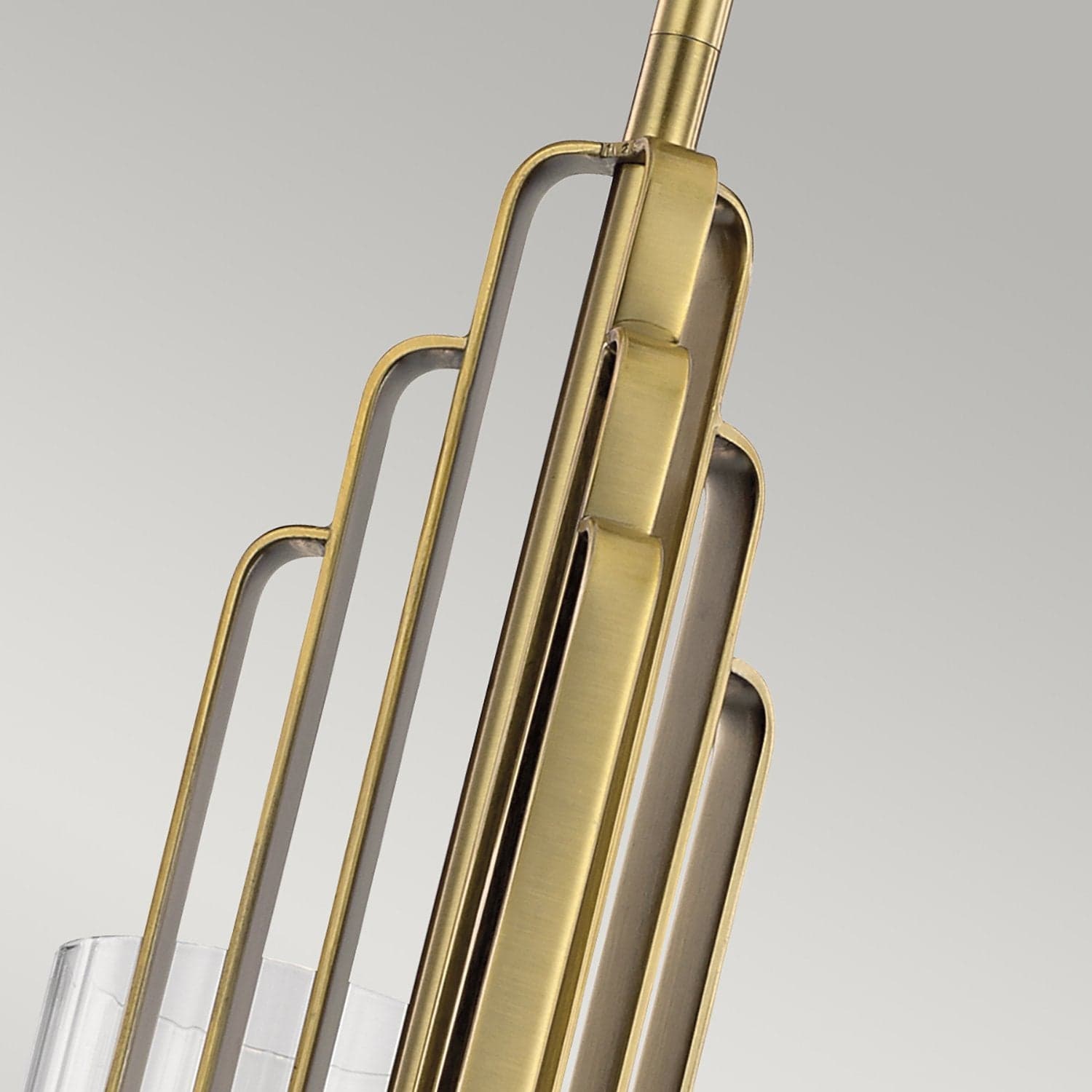 Lampadario Contemporaneo Kimrose Acciaio Ottone Spazzolato Vetro 3 Luci E14 in Lampade a sospensione LuceArt - Montecorvino Pugliano, commercioVirtuoso.it