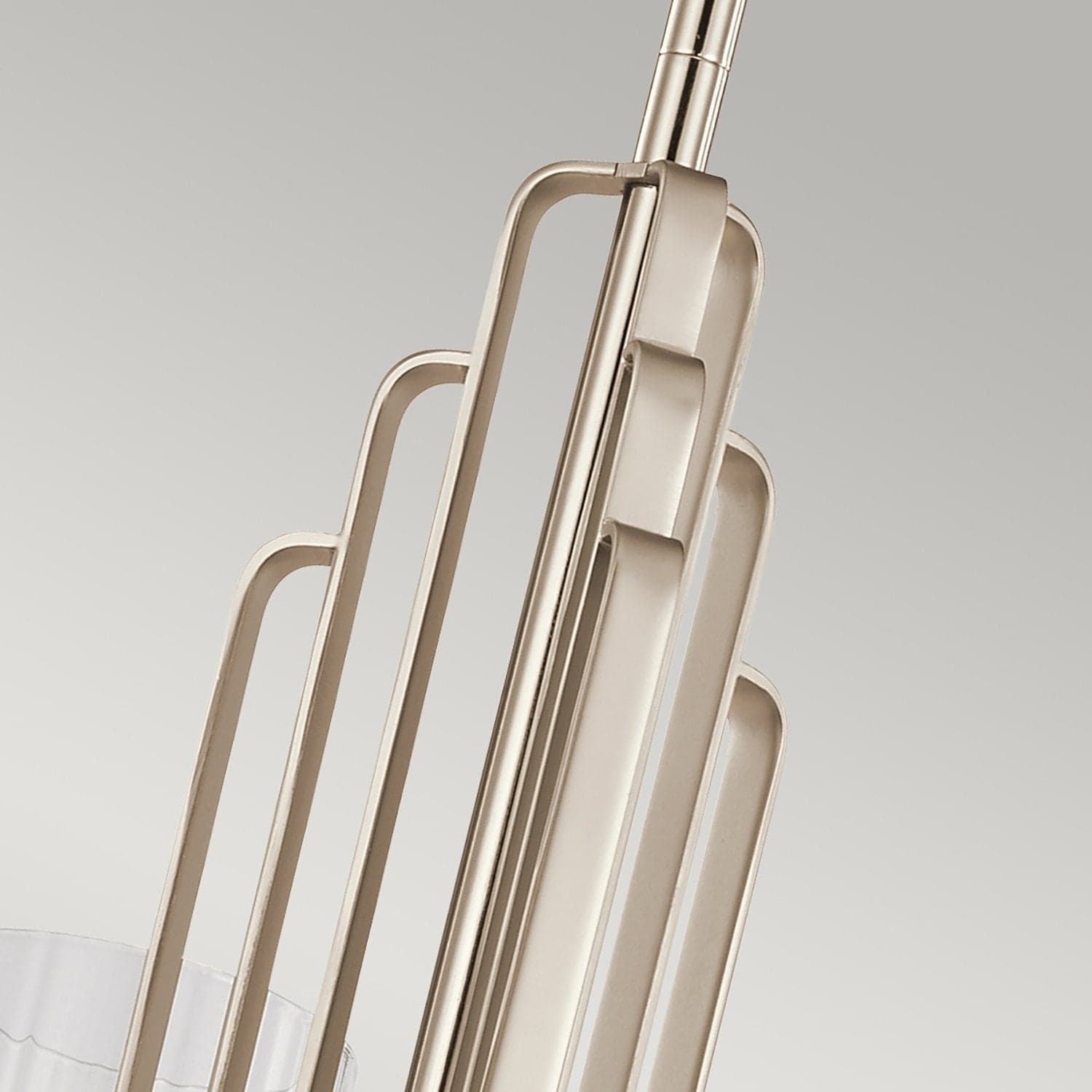 Lampadario Contemporaneo Kimrose Acciaio Nichel Lucido Vetro 3 Luci E14 in Lampadari LuceArt - Montecorvino Pugliano, commercioVirtuoso.it