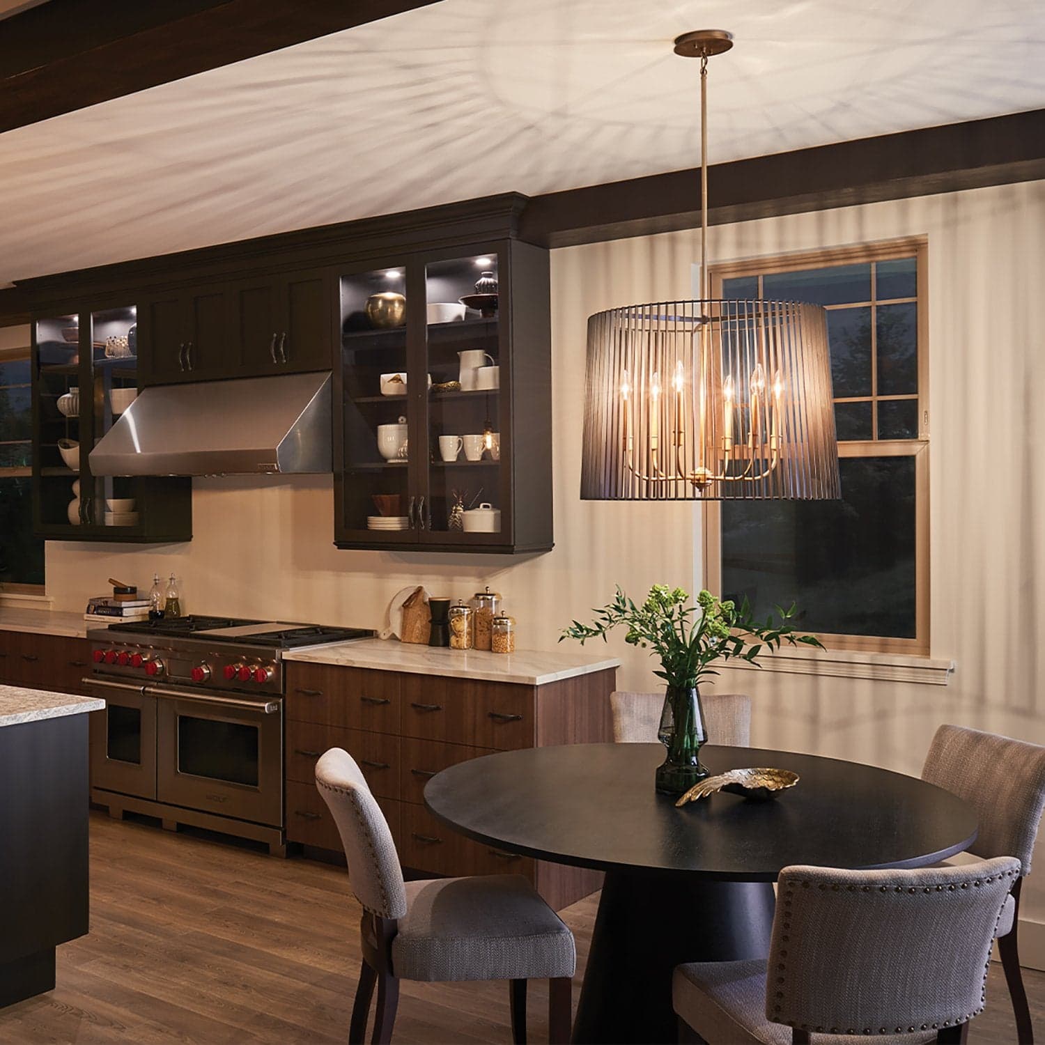 Lampadario Contemporaneo Linara Acciaio Nero Ottone Naturale Ottone 6 Luci E14 in Lampade a sospensione LuceArt - Montecorvino Pugliano, commercioVirtuoso.it