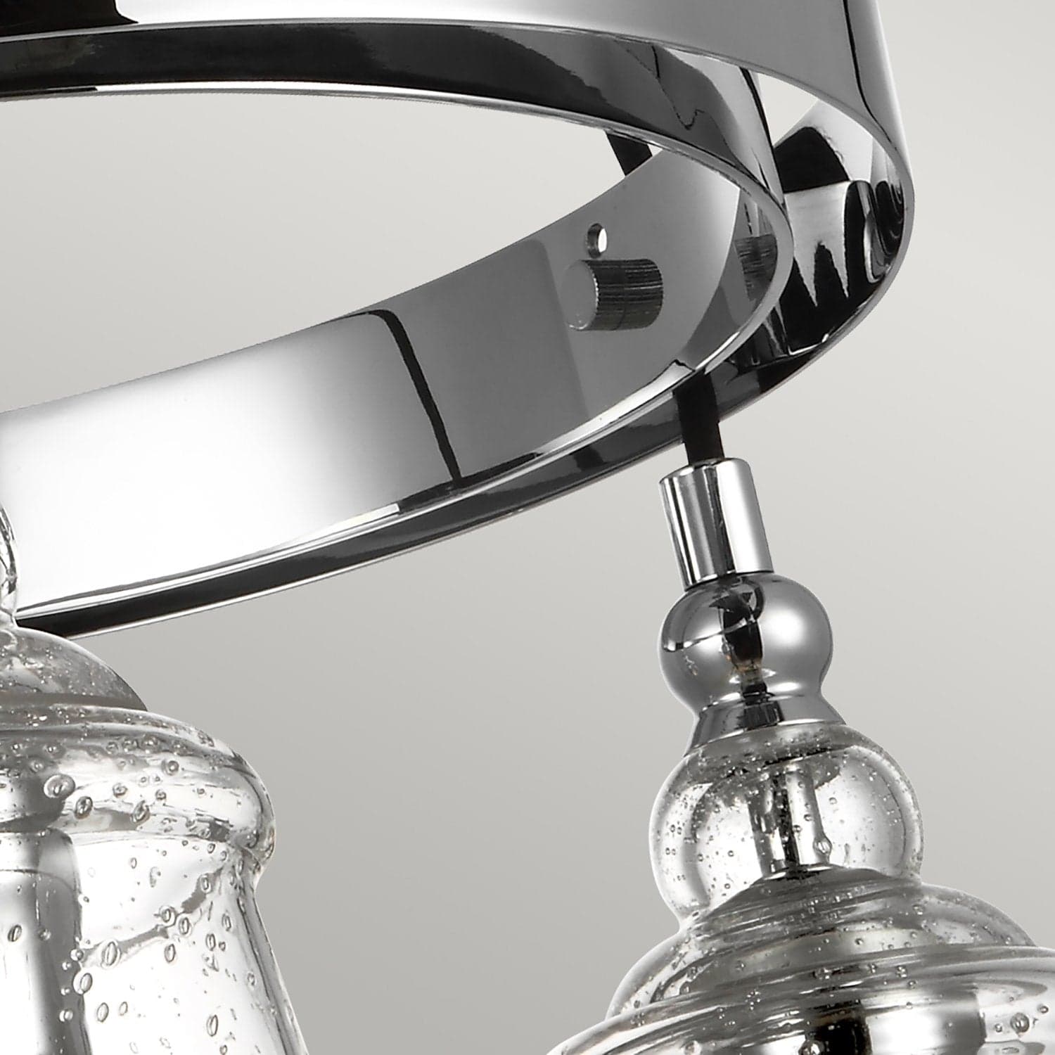 Lampadario Industrial Nordico Loras Acciaio Vetro 3 Luci E27 in Lampade a sospensione LuceArt - Montecorvino Pugliano, commercioVirtuoso.it