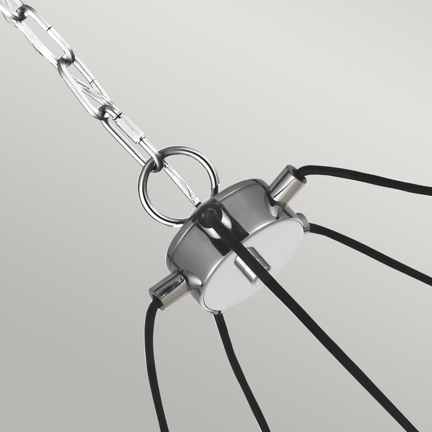 Lampadario Industrial Nordico Loras Acciaio Vetro 5 Luci E27 in Lampade a sospensione LuceArt - Montecorvino Pugliano, commercioVirtuoso.it