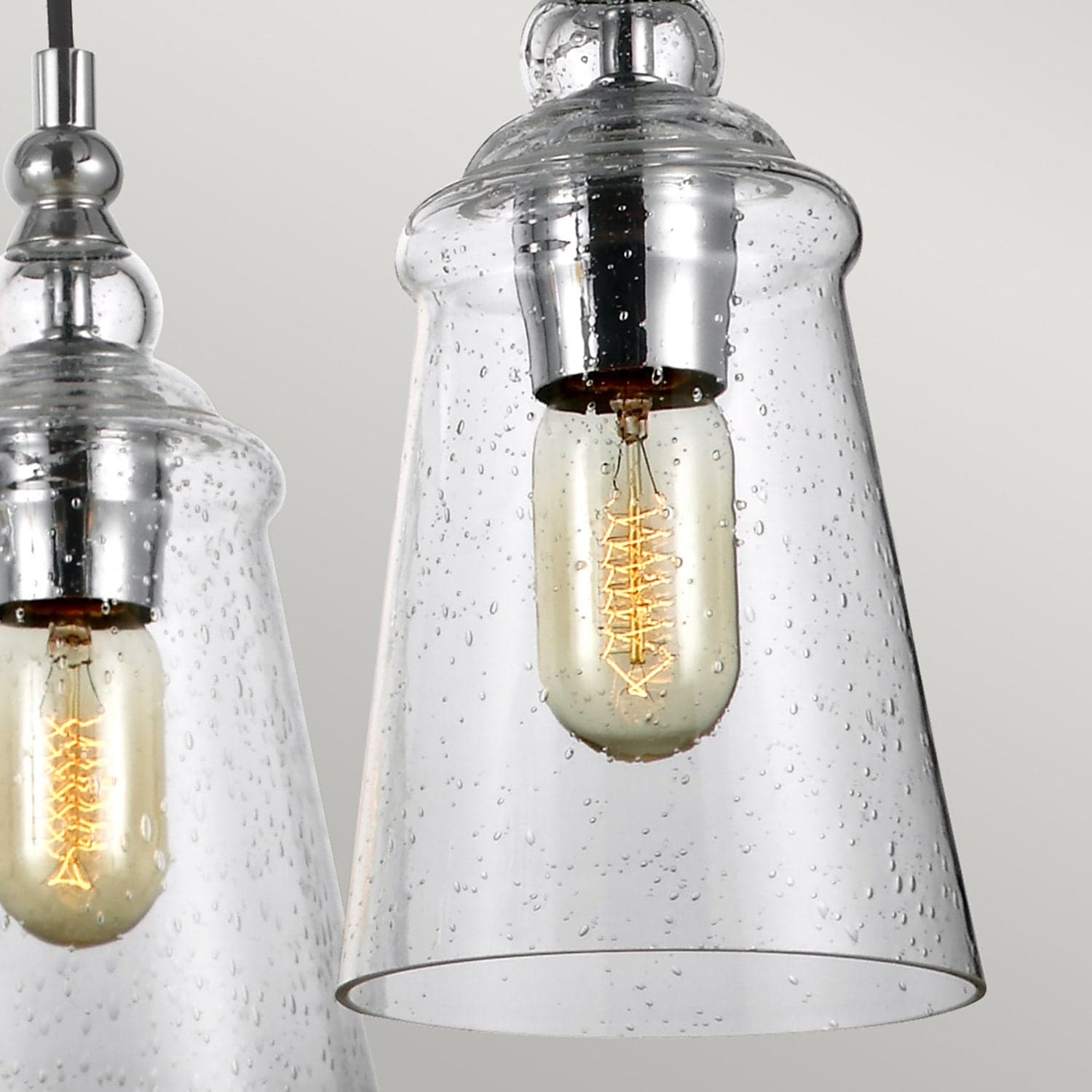 Lampadario Industrial Nordico Loras Acciaio Vetro 5 Luci E27 in Lampade a sospensione LuceArt - Montecorvino Pugliano, commercioVirtuoso.it