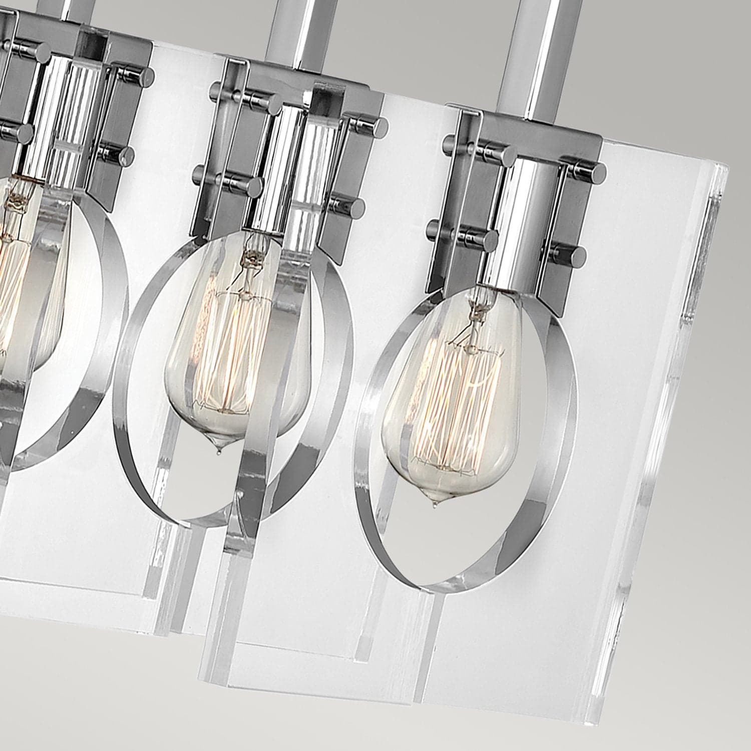 Lampadario Contemporaneo Ludlow Acciaio Nichel Lucido Acrilico 8 Luci E27 in Lampade a sospensione LuceArt - Montecorvino Pugliano, commercioVirtuoso.it