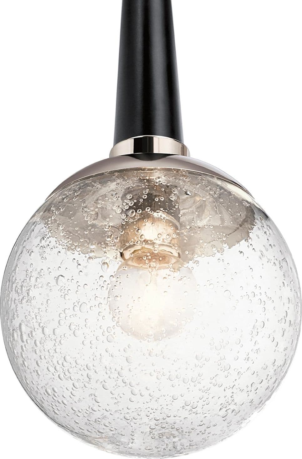 Sospensione Contemporanea Marilyn Acciaio Nichel Lucido Vetro 1 Luce E27 in Lampade a sospensione LuceArt - Montecorvino Pugliano, commercioVirtuoso.it