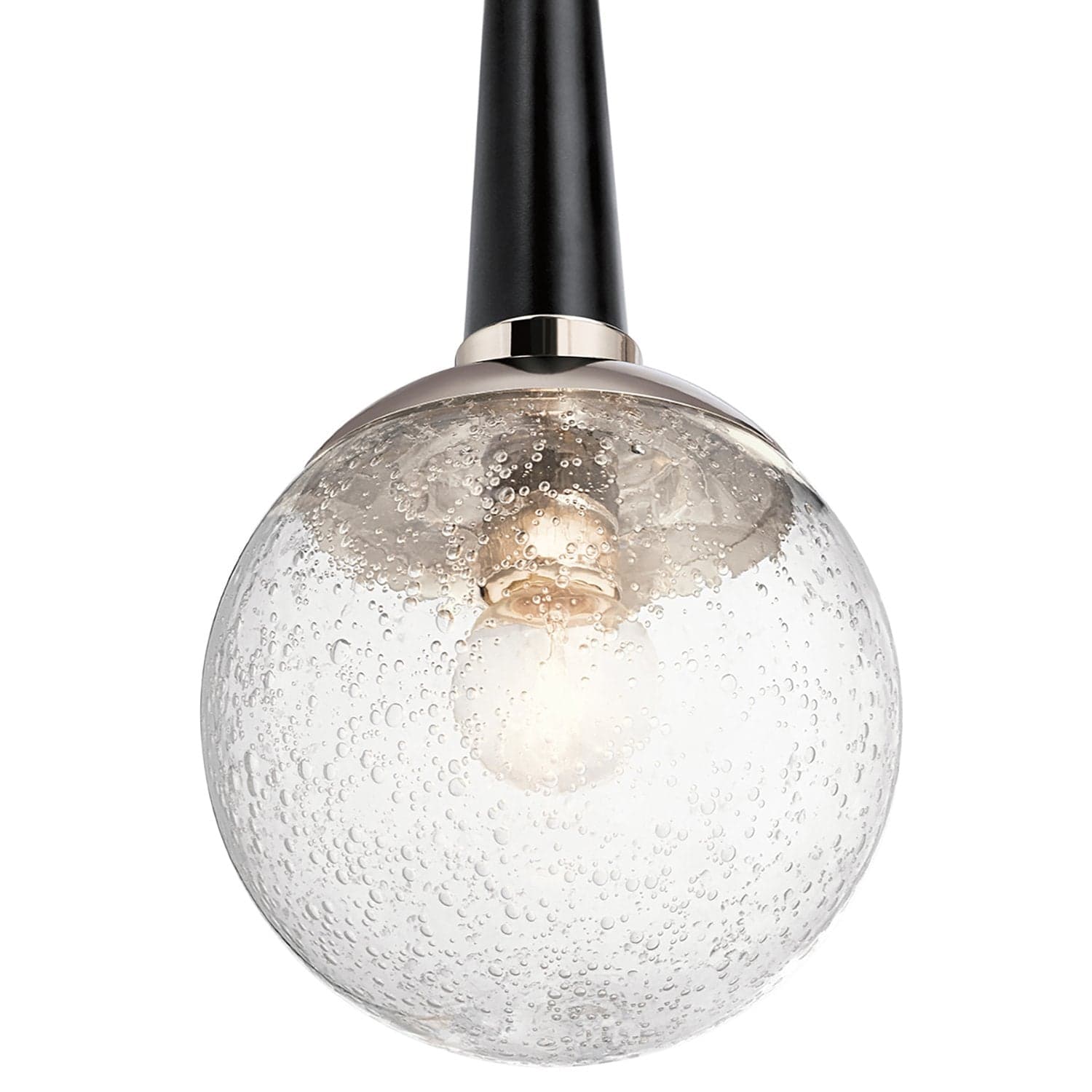 Sospensione Contemporanea Marilyn Acciaio Nichel Lucido Vetro 1 Luce E27 in Lampade a sospensione LuceArt - Montecorvino Pugliano, commercioVirtuoso.it