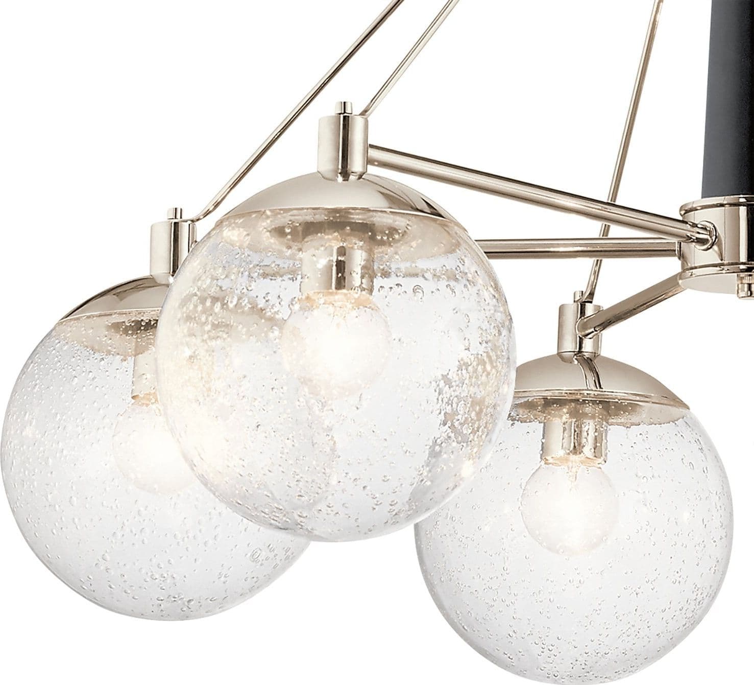 Lampadario Contemporaneo Marilyn Acciaio Nichel Lucido Vetro 4 Luci E27 in Lampadari LuceArt - Montecorvino Pugliano, commercioVirtuoso.it
