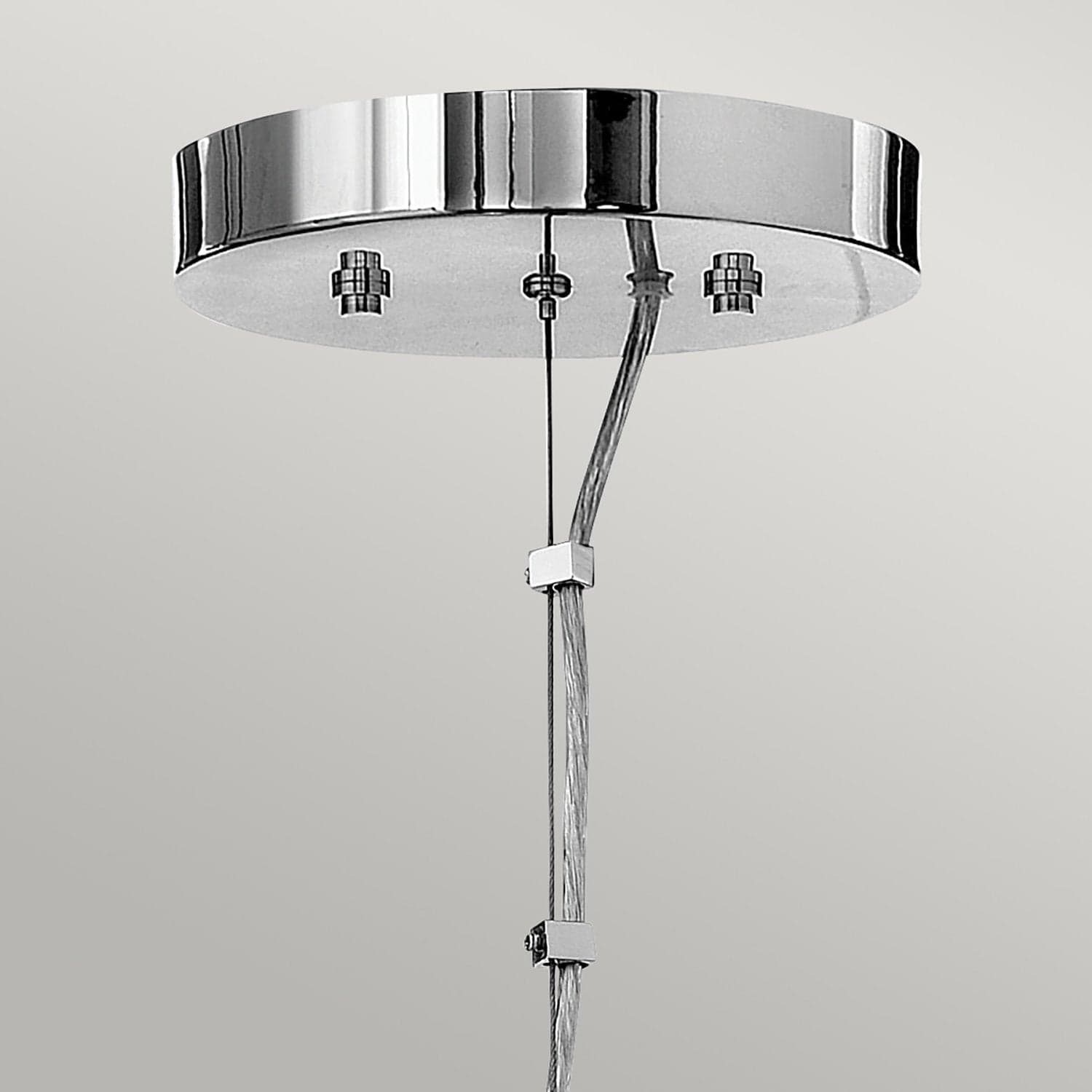 Lampadario Industrial Nordico Mondo Acciaio Cromo Lucido Vetro 3 Luci G9 3 Led in Lampade a sospensione LuceArt - Montecorvino Pugliano, commercioVirtuoso.it