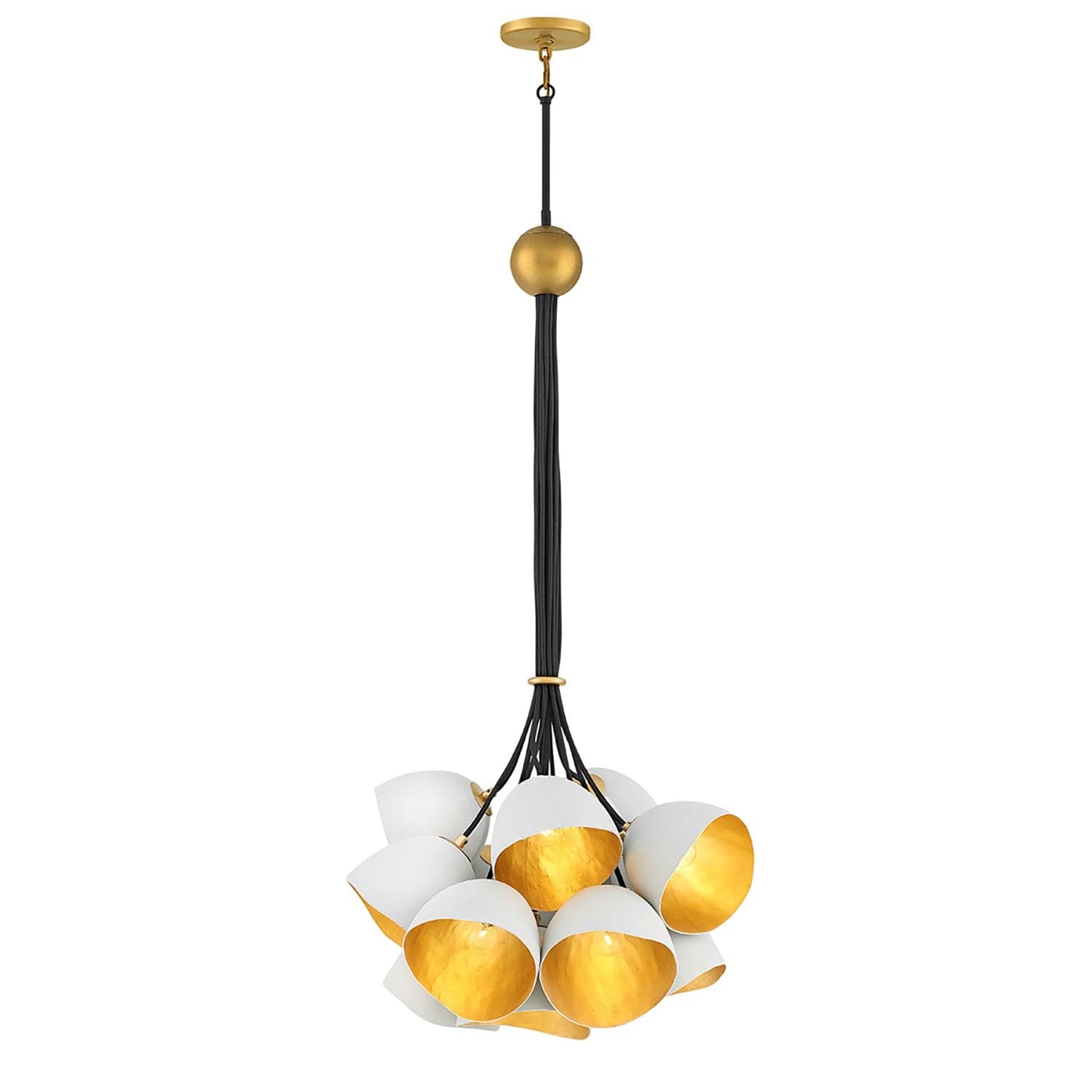 Lampadario Industrial Nordico Nula Acciaio 15 Luci E14 in Lampade a sospensione LuceArt - Montecorvino Pugliano, commercioVirtuoso.it