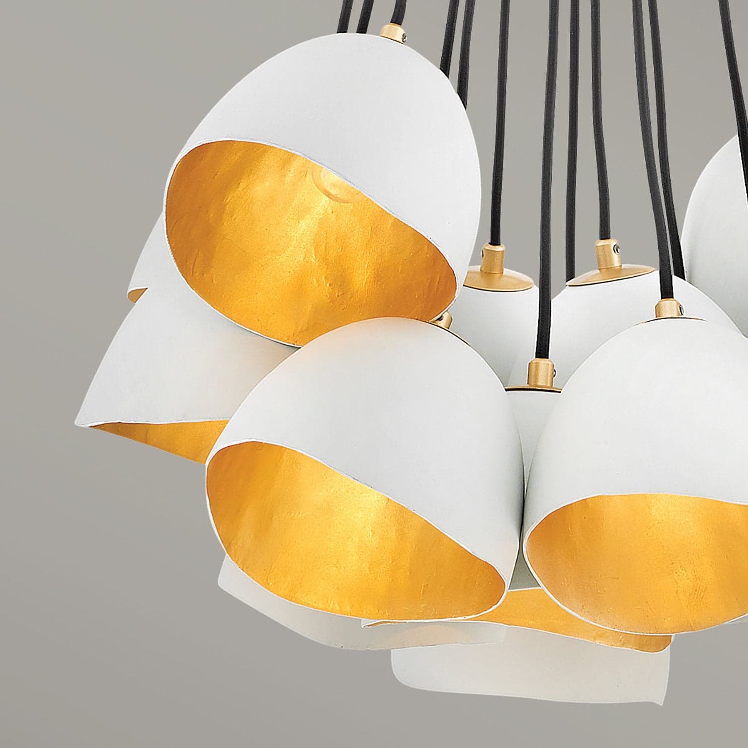 Lampadario Industrial Nordico Nula Acciaio 15 Luci E14 in Lampade a sospensione LuceArt - Montecorvino Pugliano, commercioVirtuoso.it