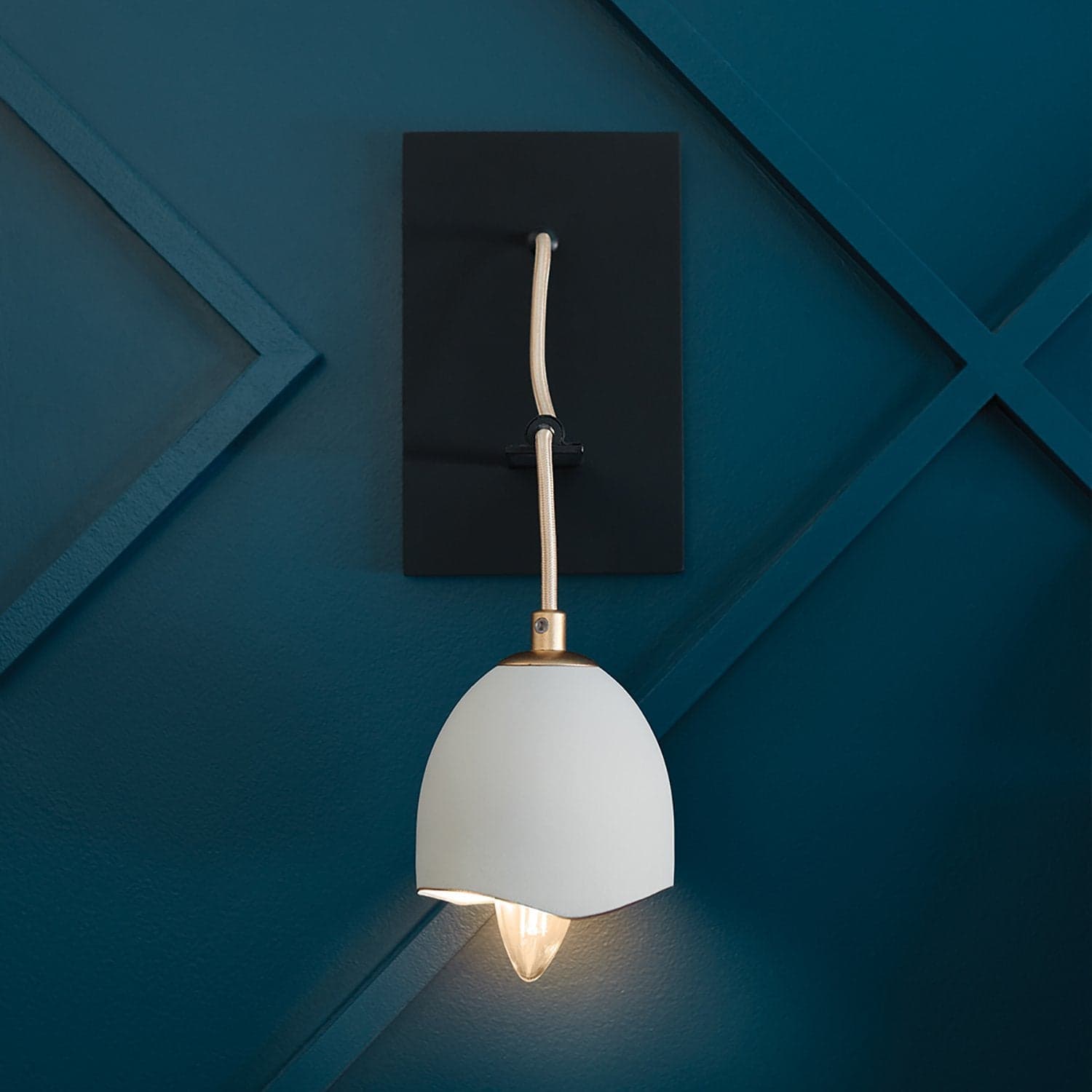 Applique Contemporanea Nula Acciaio 1 Luce E14 in Luci da specchio LuceArt - Montecorvino Pugliano, commercioVirtuoso.it