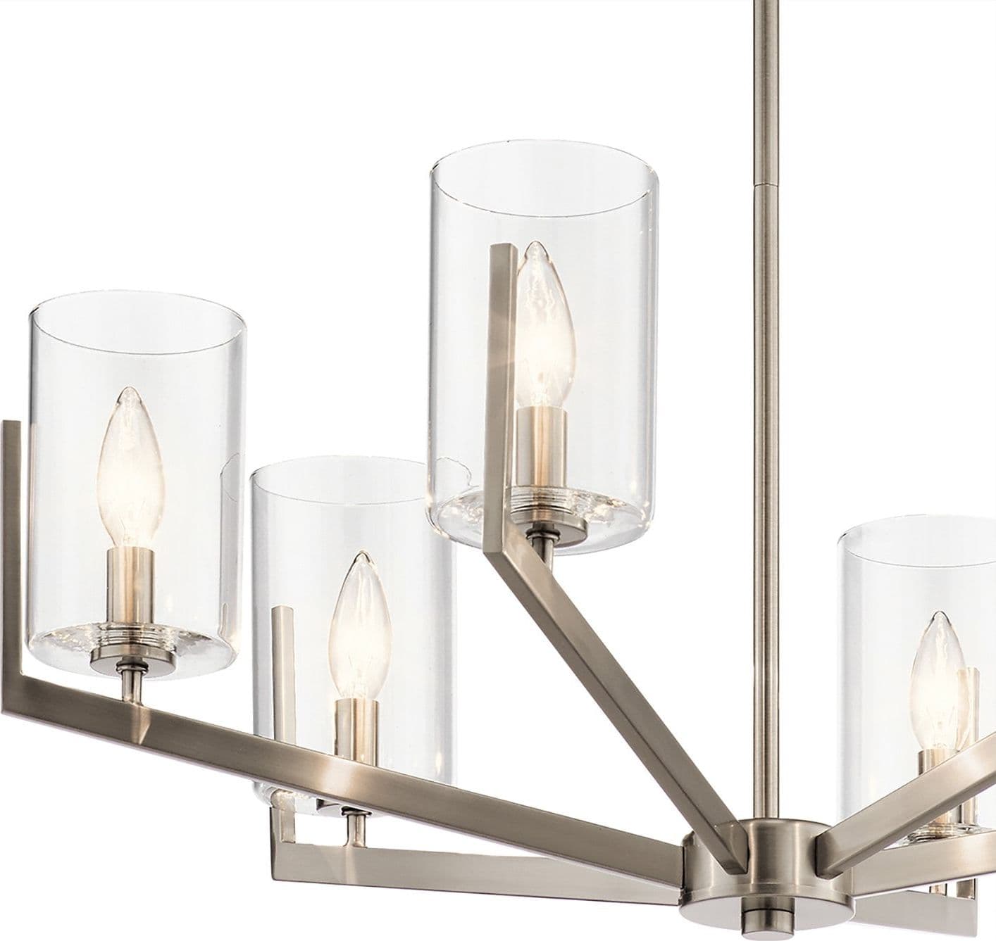 Lampadario Contemporaneo Nye Acciaio Peltro Classico 6 Luci E14 in Lampadari LuceArt - Montecorvino Pugliano, commercioVirtuoso.it