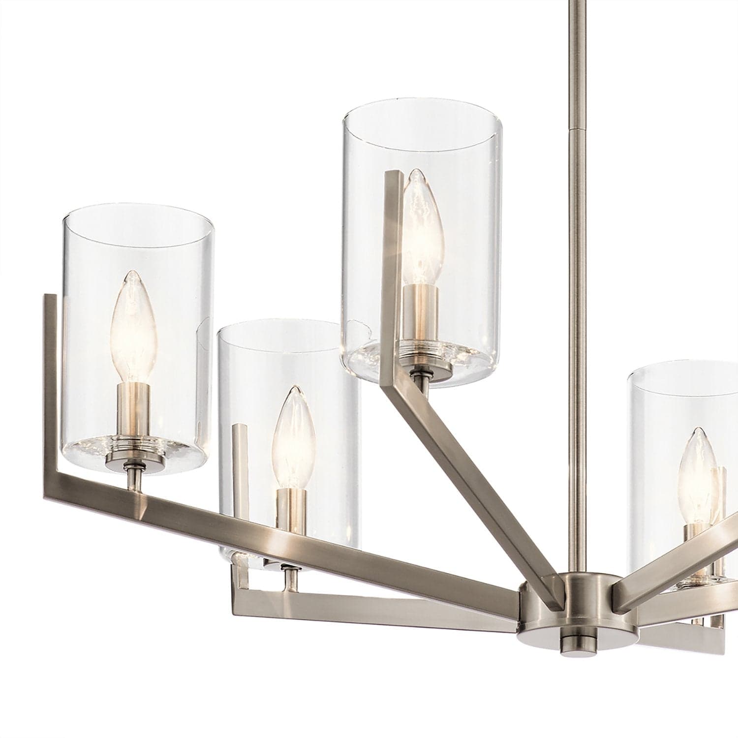 Lampadario Contemporaneo Nye Acciaio Peltro Classico 6 Luci E14 in Lampadari LuceArt - Montecorvino Pugliano, commercioVirtuoso.it