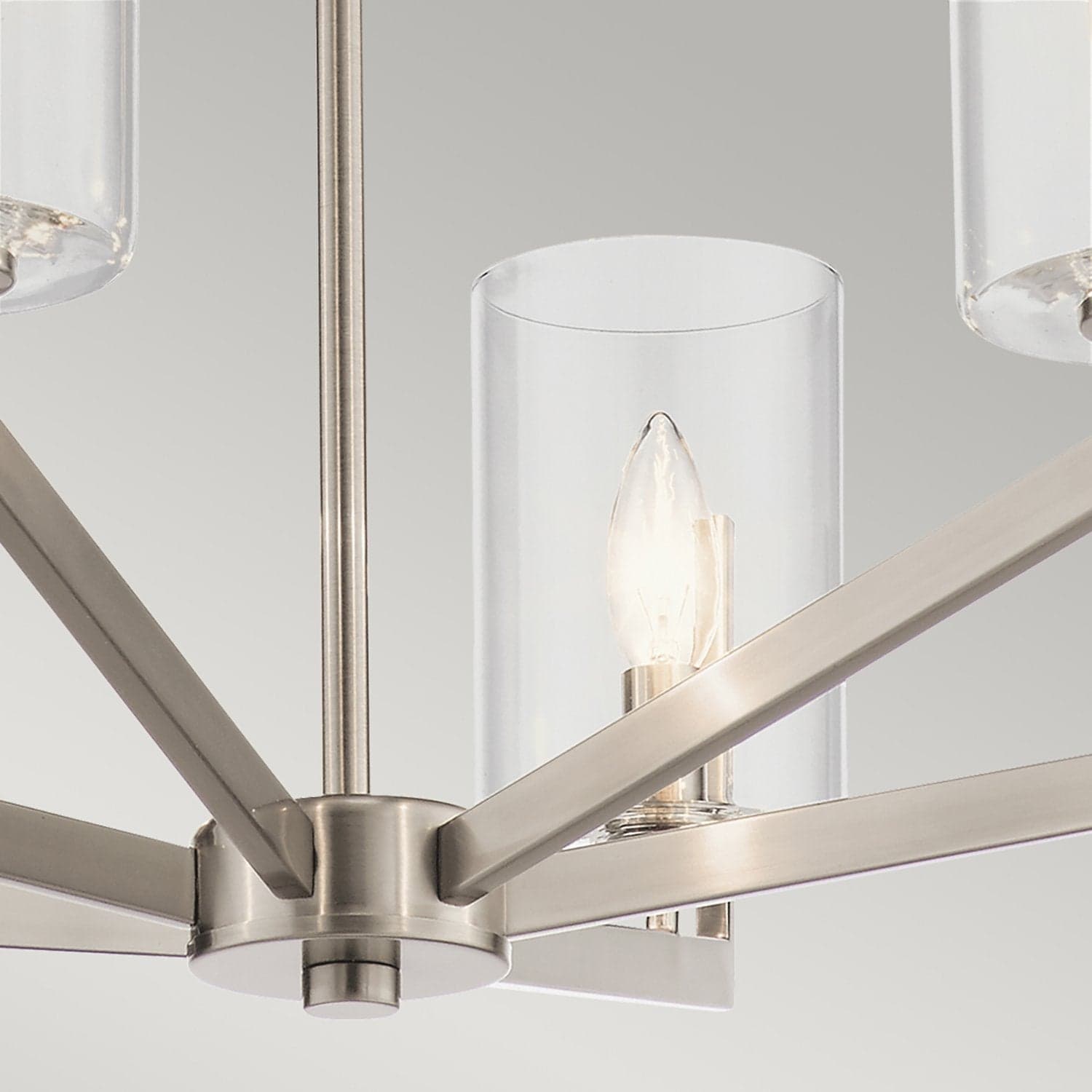 Lampadario Contemporaneo Nye Acciaio Peltro Classico 6 Luci E14 in Lampadari LuceArt - Montecorvino Pugliano, commercioVirtuoso.it