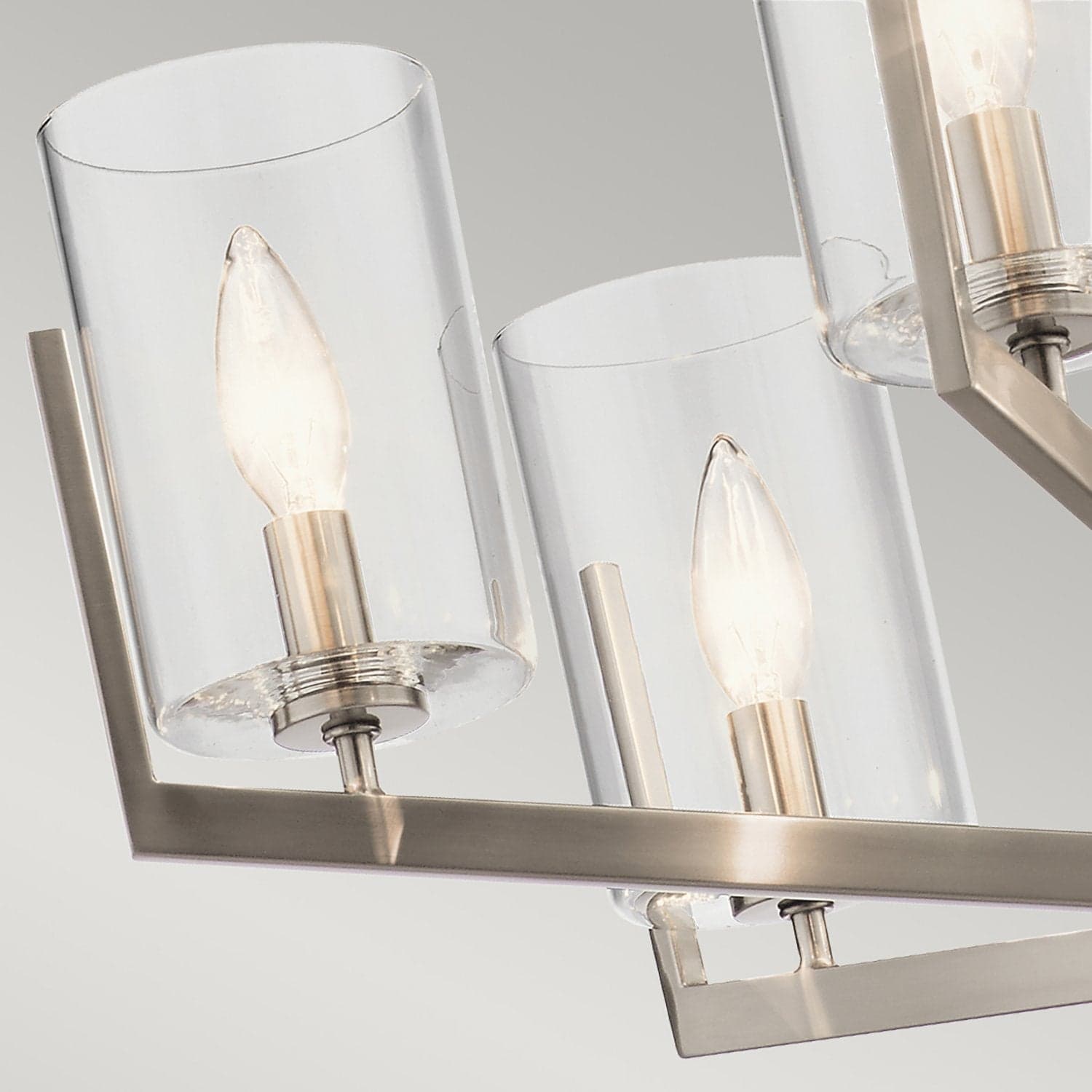 Lampadario Contemporaneo Nye Acciaio Peltro Classico 6 Luci E14 in Lampadari LuceArt - Montecorvino Pugliano, commercioVirtuoso.it