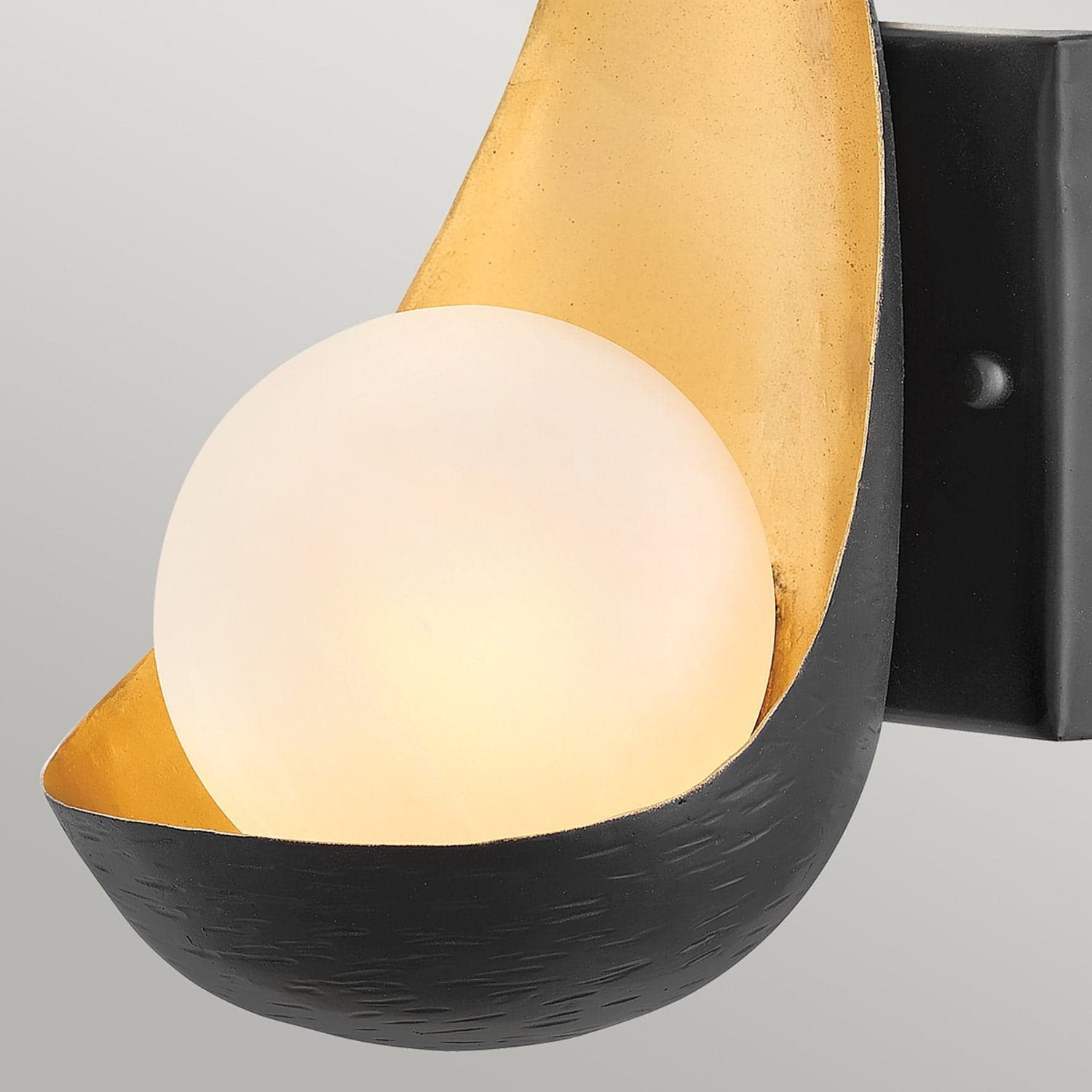 Applique Contemporanea Ren Acciaio Nero Opaco Oro 1 Luce G9 3 Ledw 3000K 300Lm in Lampade da parete LuceArt - Montecorvino Pugliano, commercioVirtuoso.it
