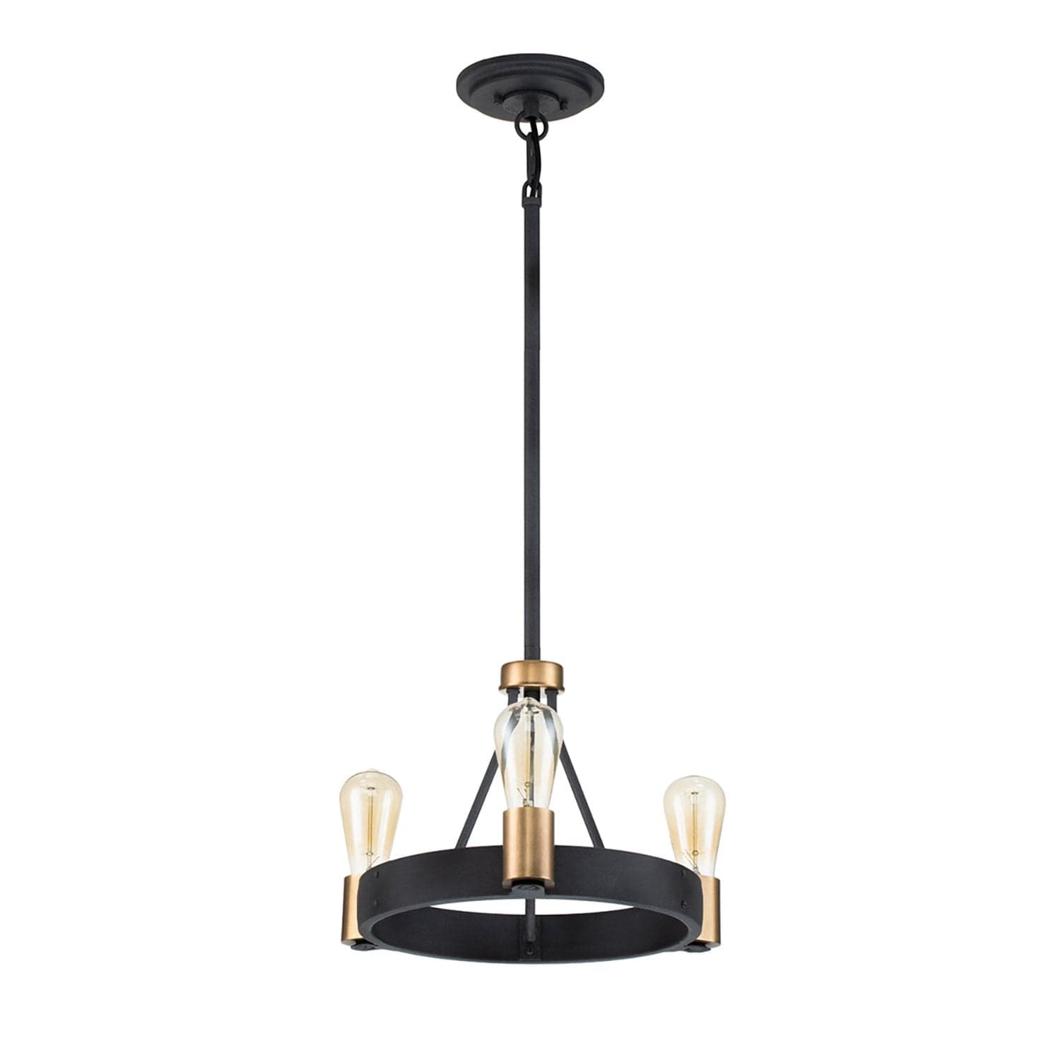 Lampadario Industrial Nordico Silas Acciaio Zinco Antico Ottone 3 Luci E27 in Lampade a sospensione LuceArt - Montecorvino Pugliano, commercioVirtuoso.it