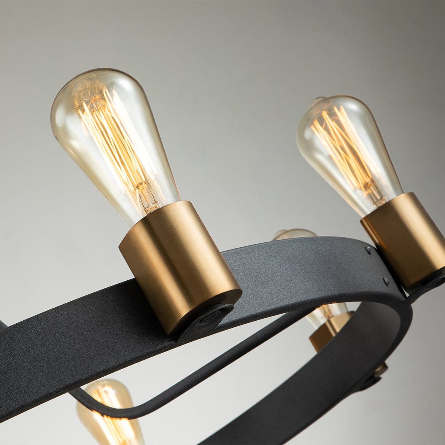 Lampadario Industrial Nordico Silas Acciaio Zinco Antico Ottone 8 Luci E27 in Lampade a sospensione LuceArt - Montecorvino Pugliano, commercioVirtuoso.it