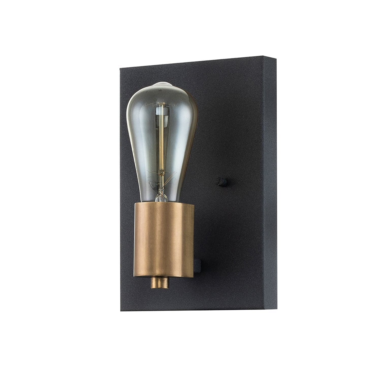 Applique Industrial Nordico Silas Acciaio Zinco Antico Ottone 1 Luce E27 in Applique LuceArt - Montecorvino Pugliano, commercioVirtuoso.it