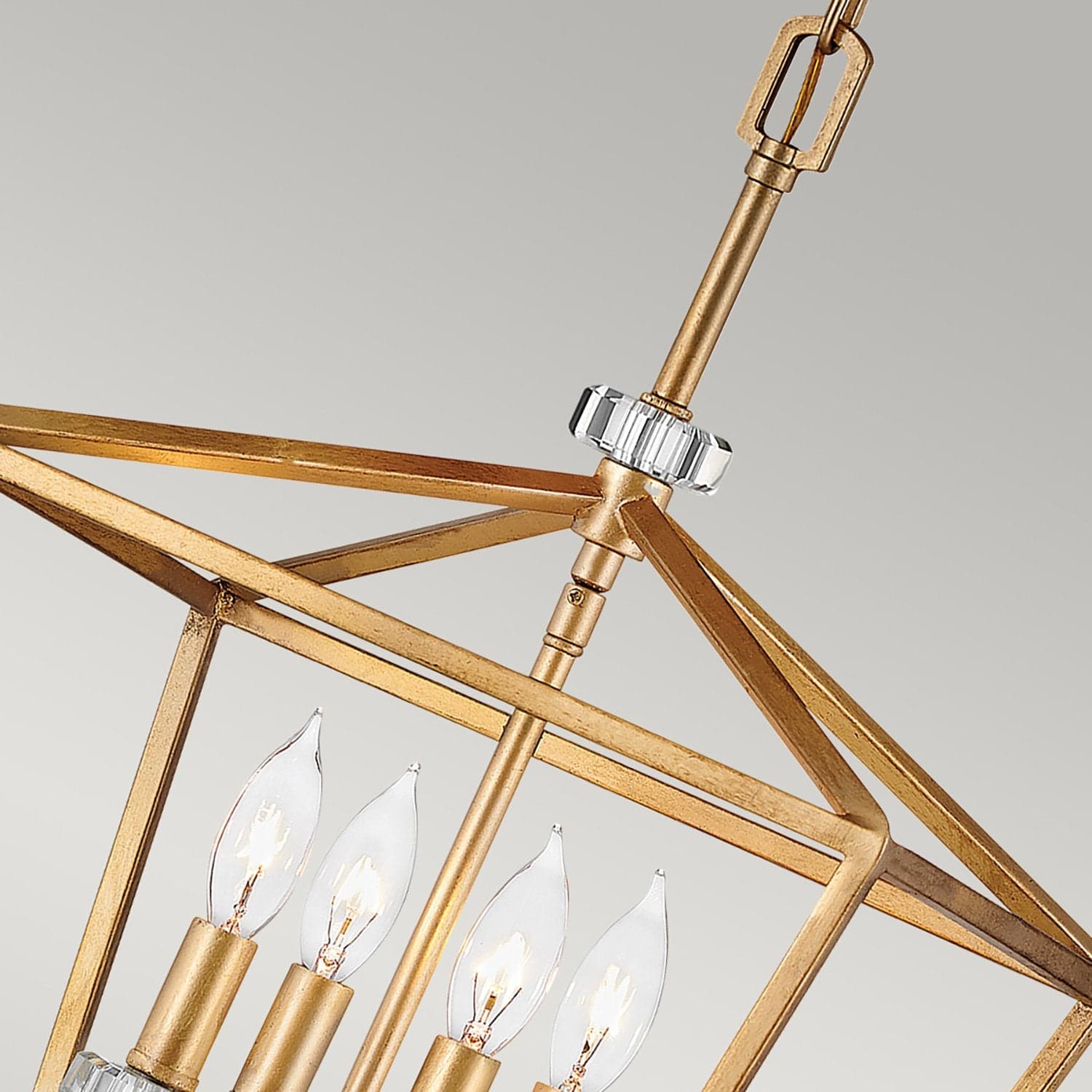 Lampadario Industrial Nordico Stinson Acciaio Ottone Antico Piccolo 4 Luci E14 in Lampade a sospensione LuceArt - Montecorvino Pugliano, commercioVirtuoso.it