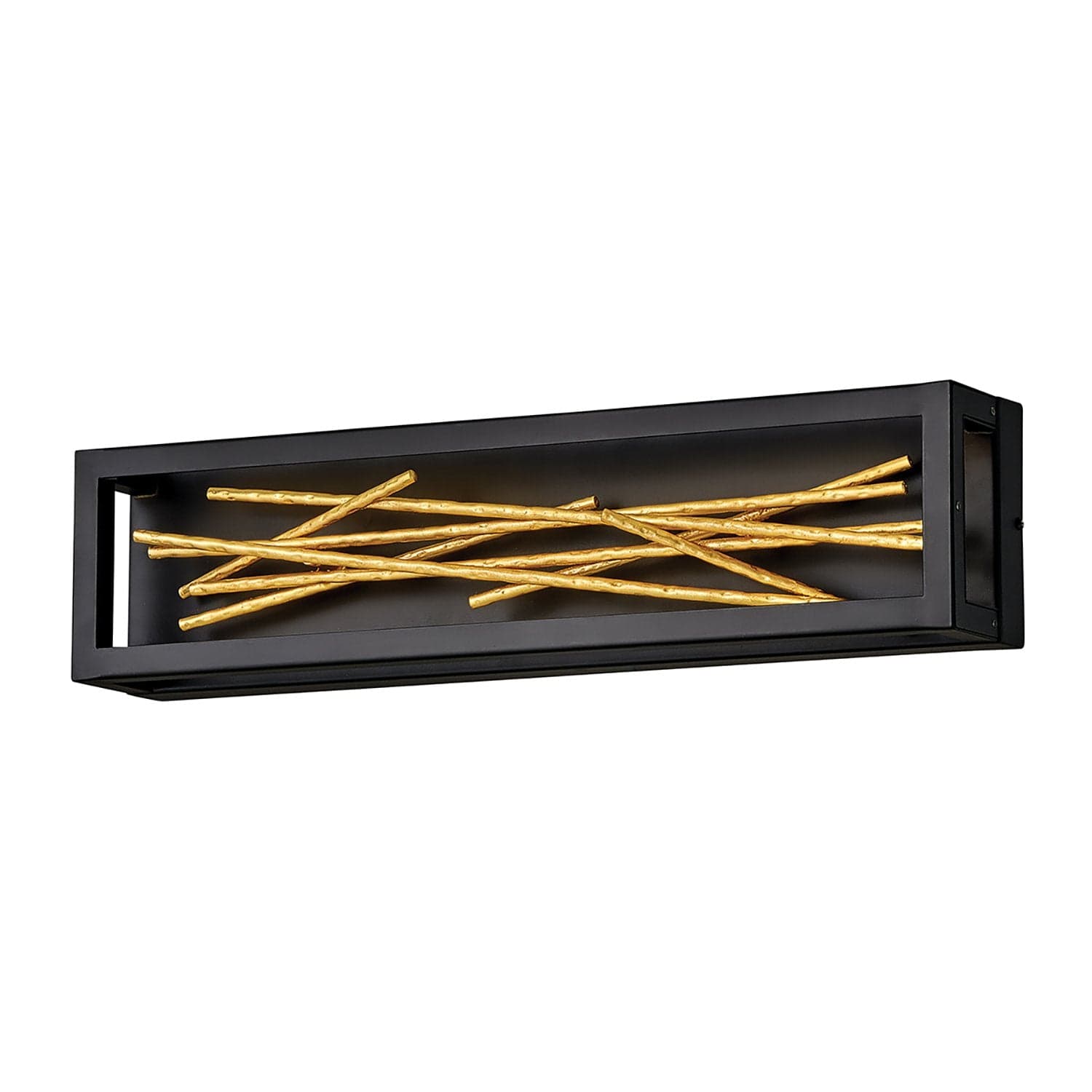 Applique Industrial Nordico Styx Acciaio Nero Oro Led Integrato 14W 3000K 1588Lm in Applique LuceArt - Montecorvino Pugliano, commercioVirtuoso.it