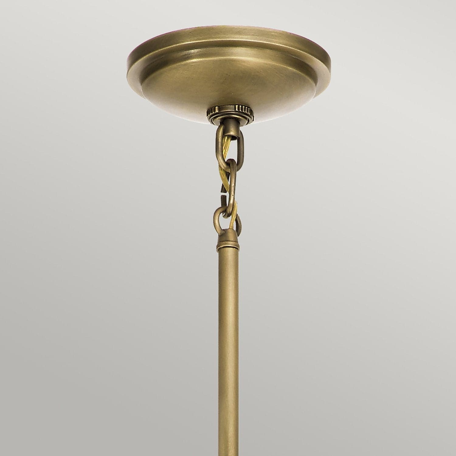 Sospensione Contemporanea Tollis Acciaio Ottone Naturale Bianco 1 Luce E27 in Lampade a sospensione LuceArt - Montecorvino Pugliano, commercioVirtuoso.it