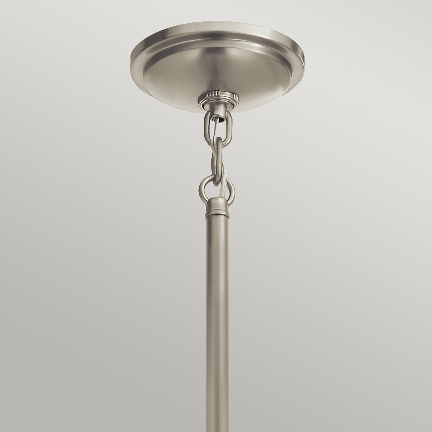 Sospensione Contemporanea Tollis Acciaio Nichel Bianco Grande 1 Luce E27 in Lampade a sospensione LuceArt - Montecorvino Pugliano, commercioVirtuoso.it