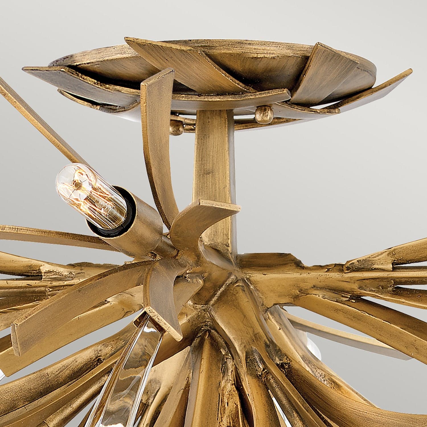 Lampadario Industrial Nordico Vida Acciaio Oro Brunito 9 Luci E14 in Lampadari LuceArt - Montecorvino Pugliano, commercioVirtuoso.it